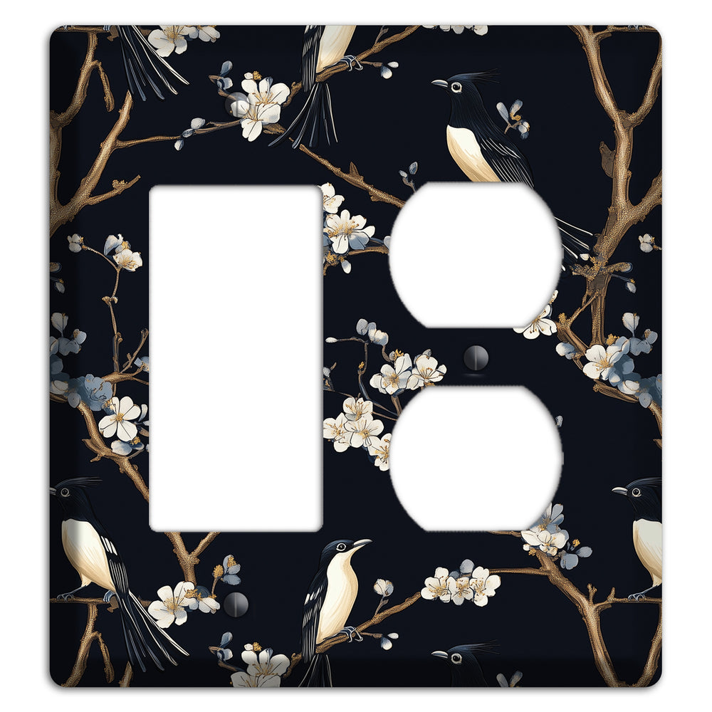 Plum Blossom Vigil Rocker / Duplex Wallplate
