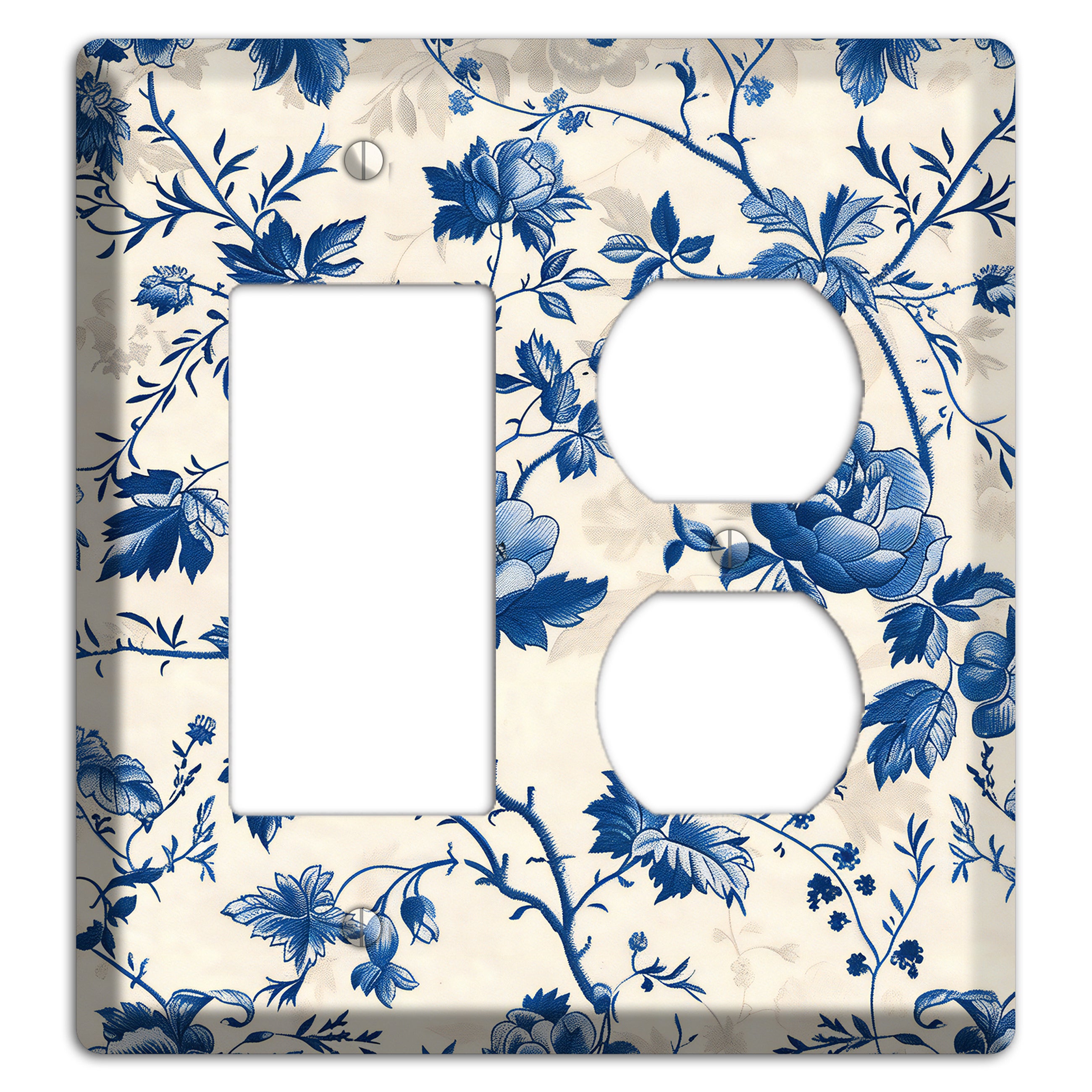Porcelain Garden Riot Rocker / Duplex Wallplate
