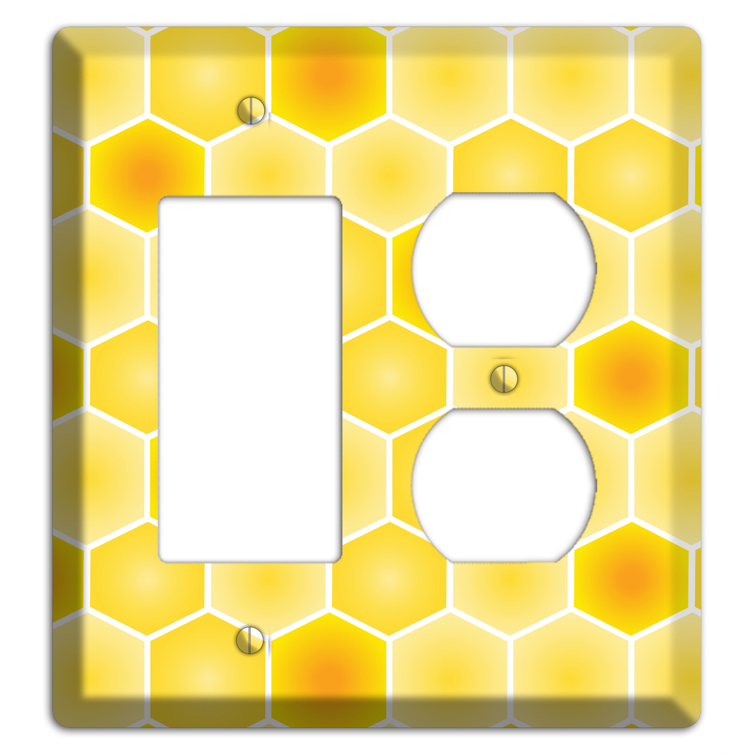 Liquid Gold Lattice Rocker / Duplex Wallplate