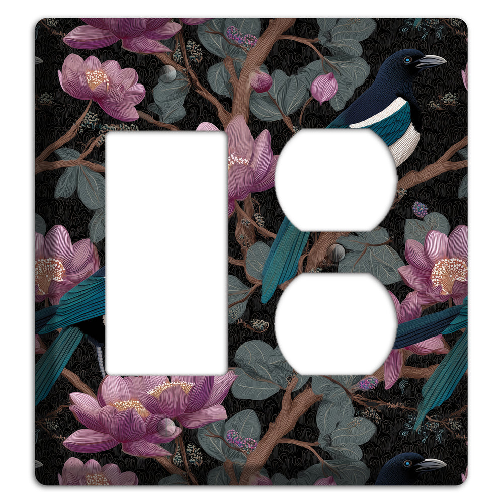 Magpie Moon Garden Rocker / Duplex Wallplate
