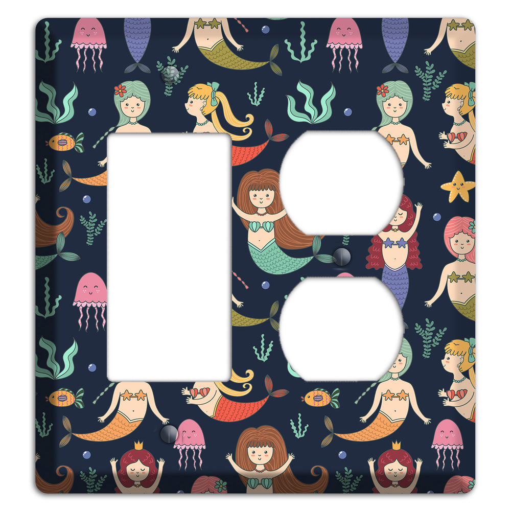 Mermaid Lagoon Party Rocker / Duplex Wallplate