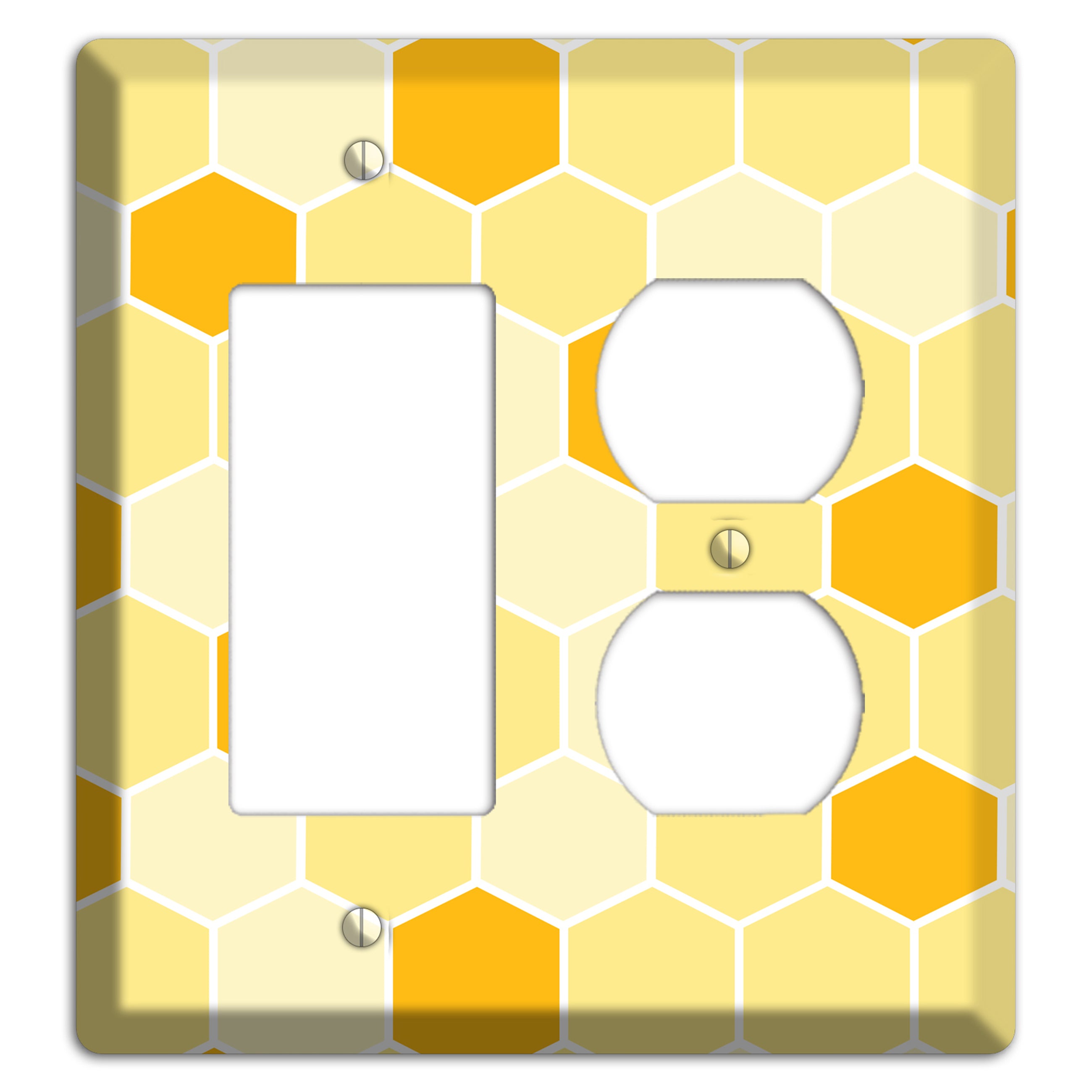 Honeycomb Harvest Rocker / Duplex Wallplate