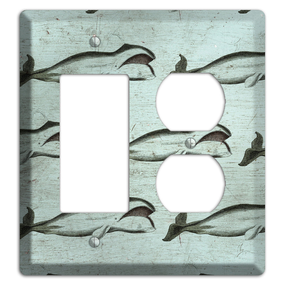 Whale Watch Rocker / Duplex Wallplate