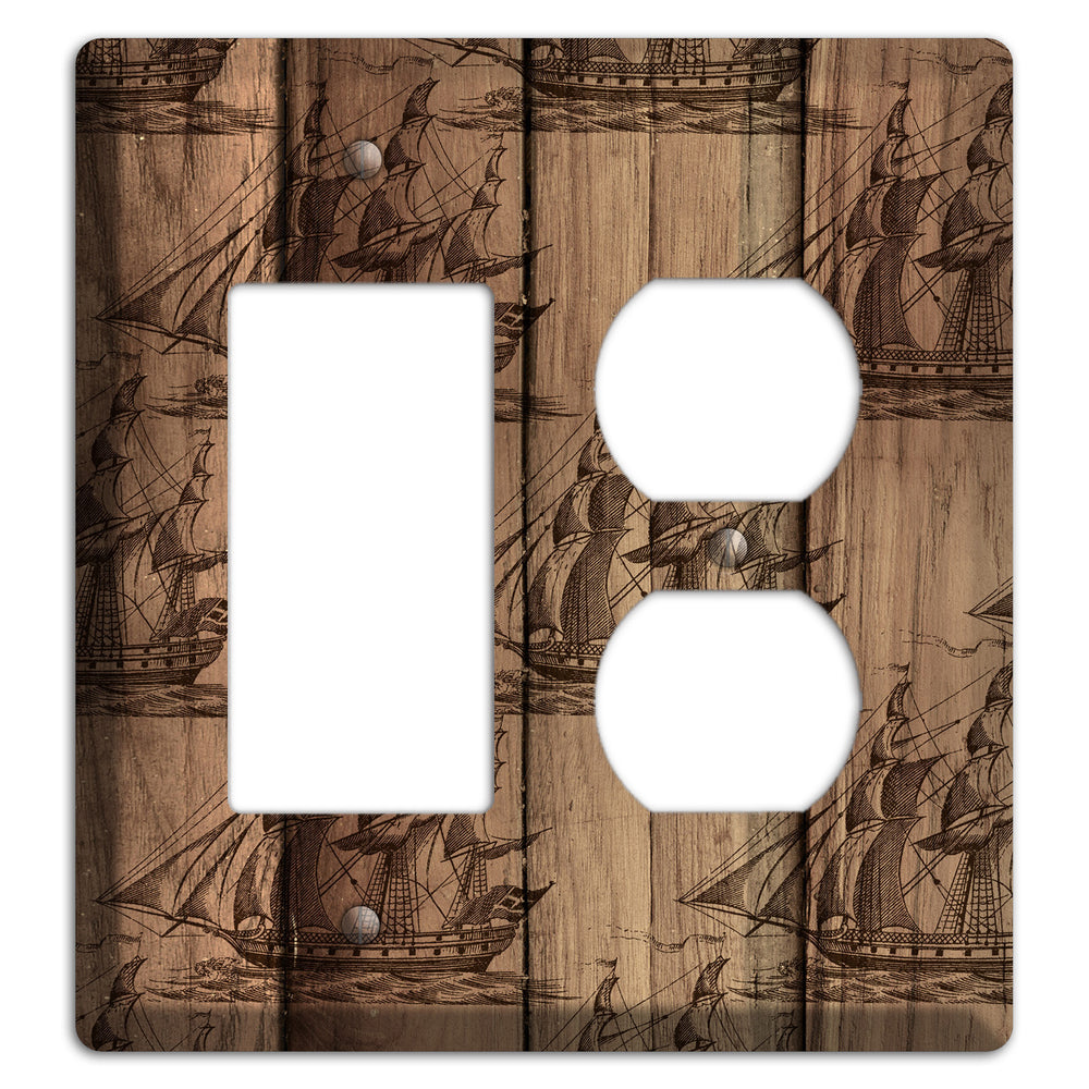 Tall Ships & Timber Rocker / Duplex Wallplate