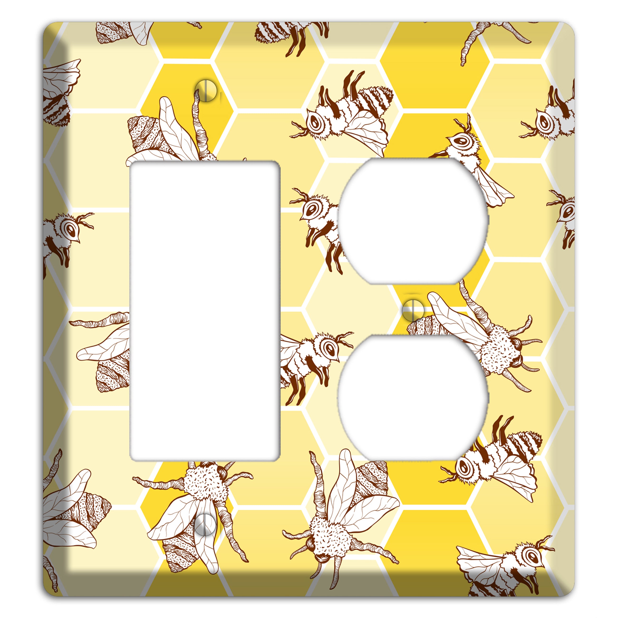 Hive & Wing Rocker / Duplex Wallplate
