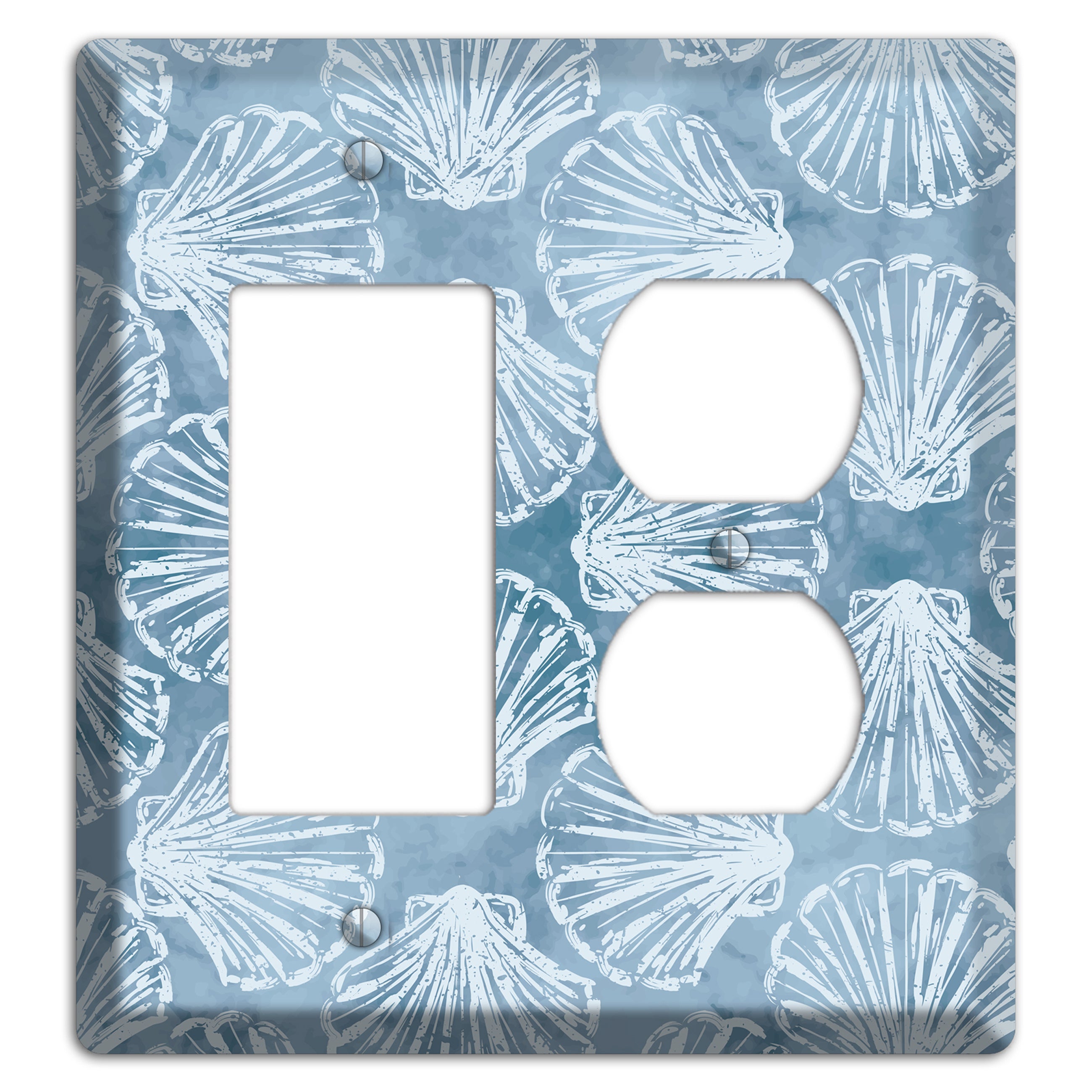 Coastal Shell Drift Rocker / Duplex Wallplate