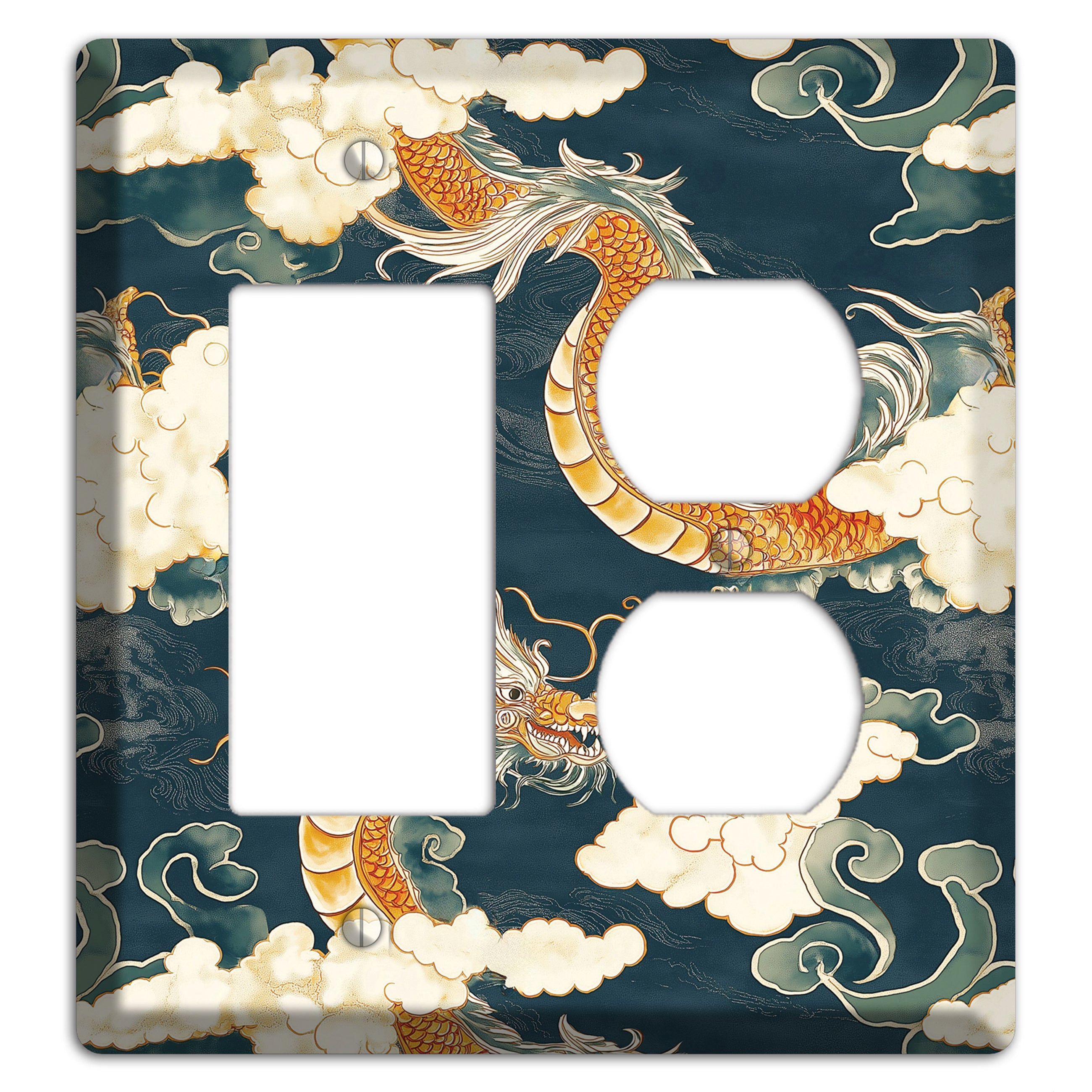 Celestial Serpent Sky Rocker / Duplex Wallplate
