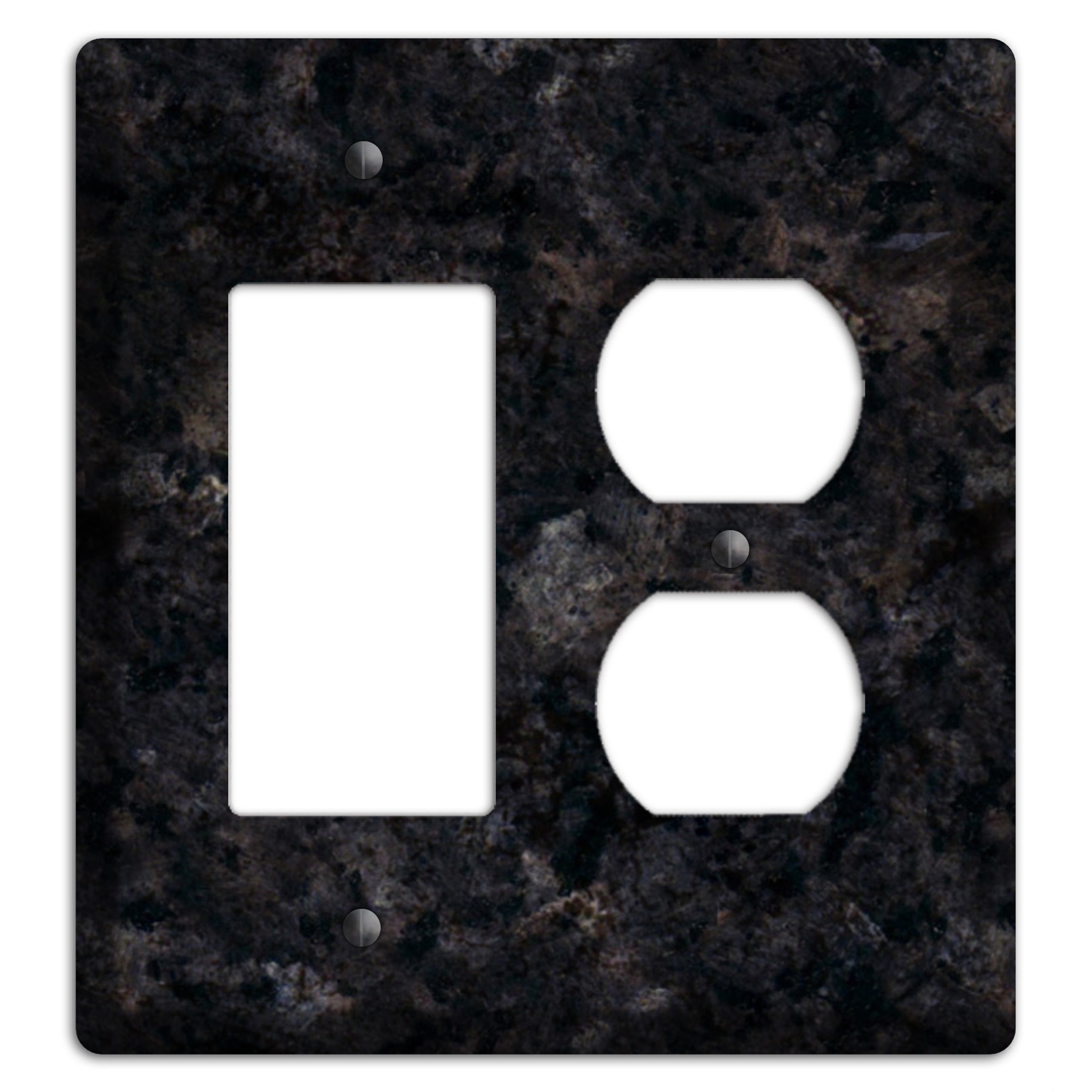 Ubatuba Granite Rocker / Duplex Wallplate
