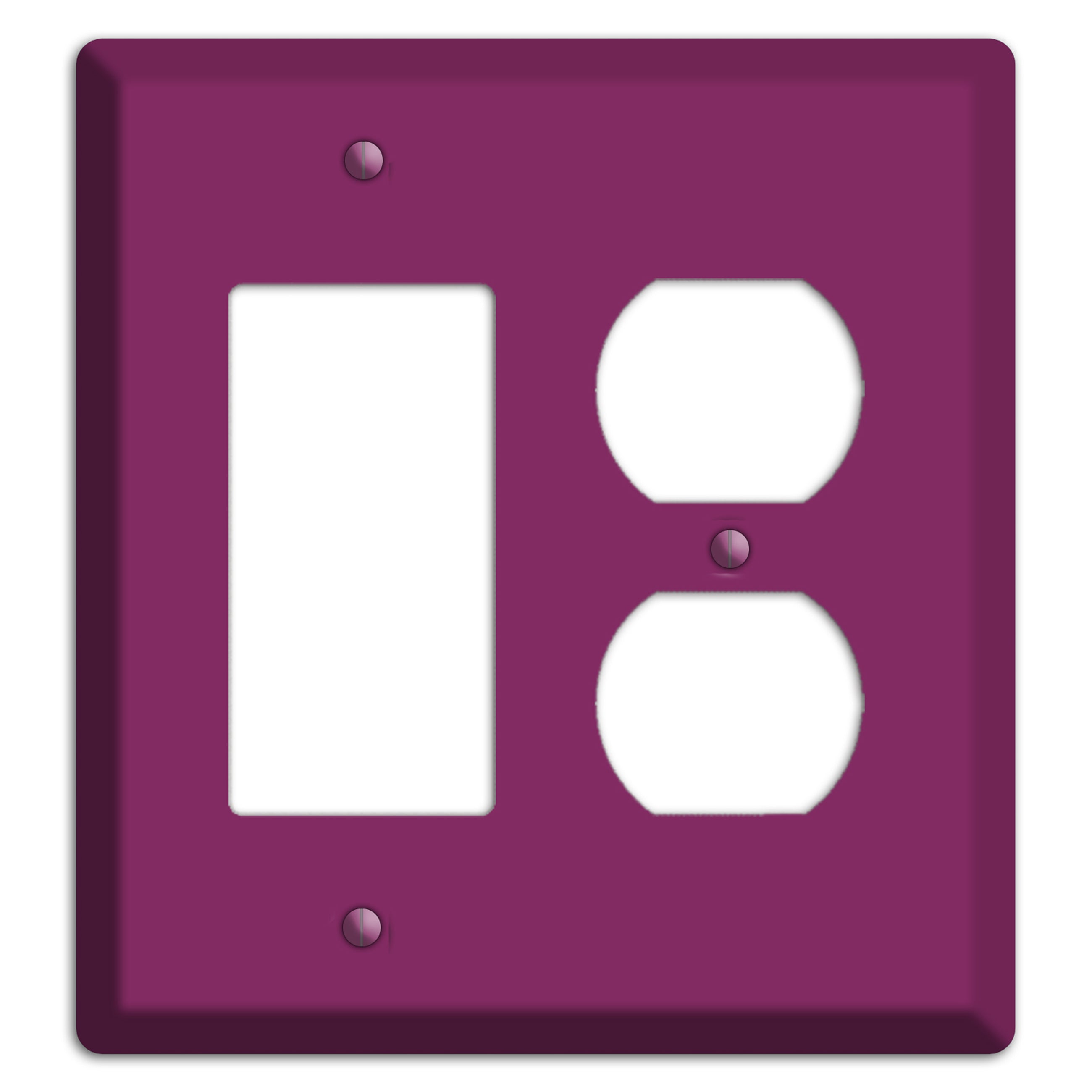 Baxter Plum Wine Rocker / Duplex Wallplate