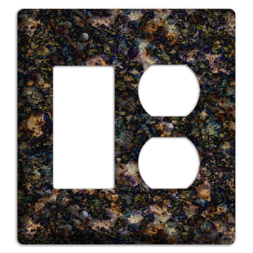 Volga Blue Granite Rocker / Duplex Wallplate