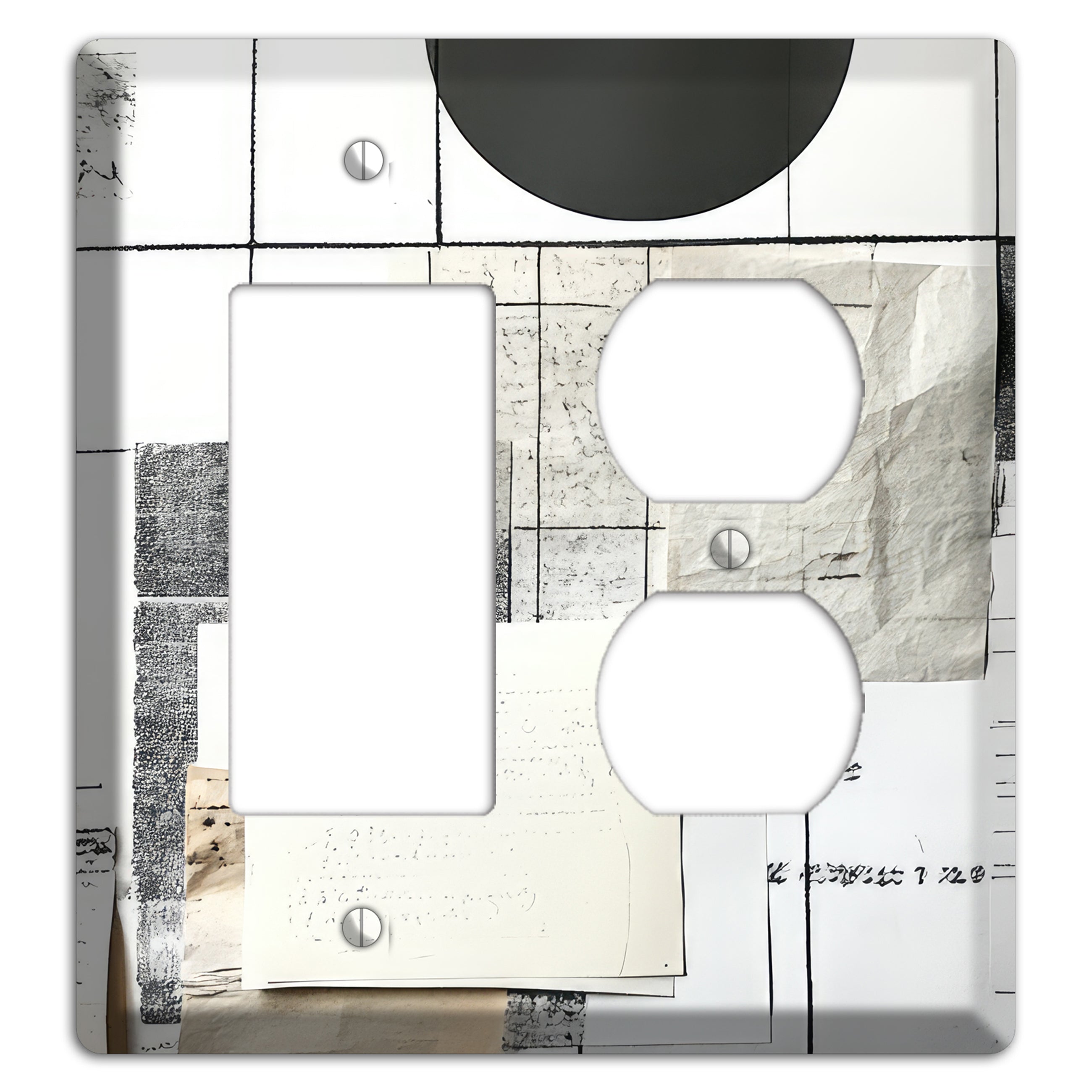 Paper & Memory Rocker / Duplex Wallplate