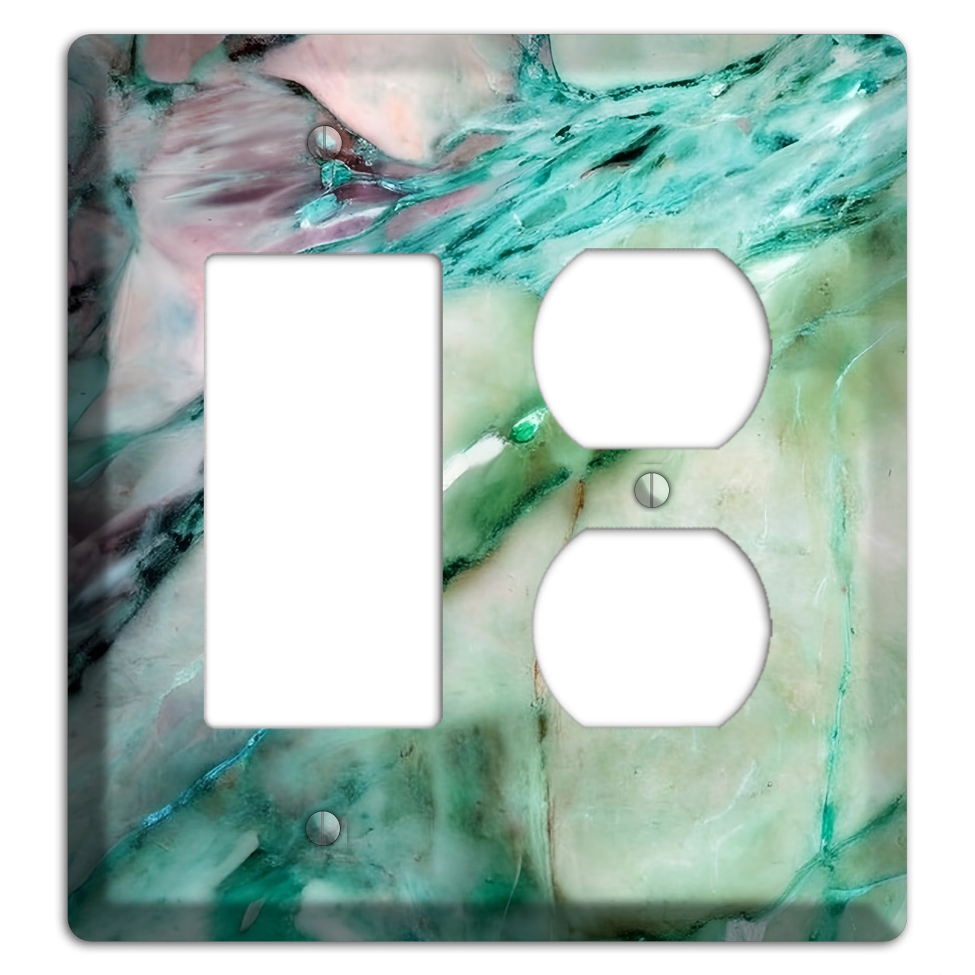 Monte Carlo Marble Rocker / Duplex Wallplate