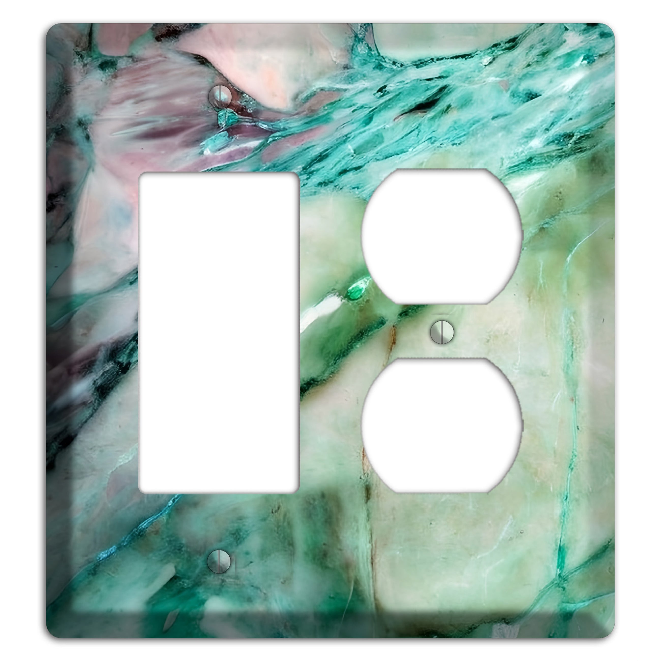 Monte Carlo Marble Rocker / Duplex Wallplate