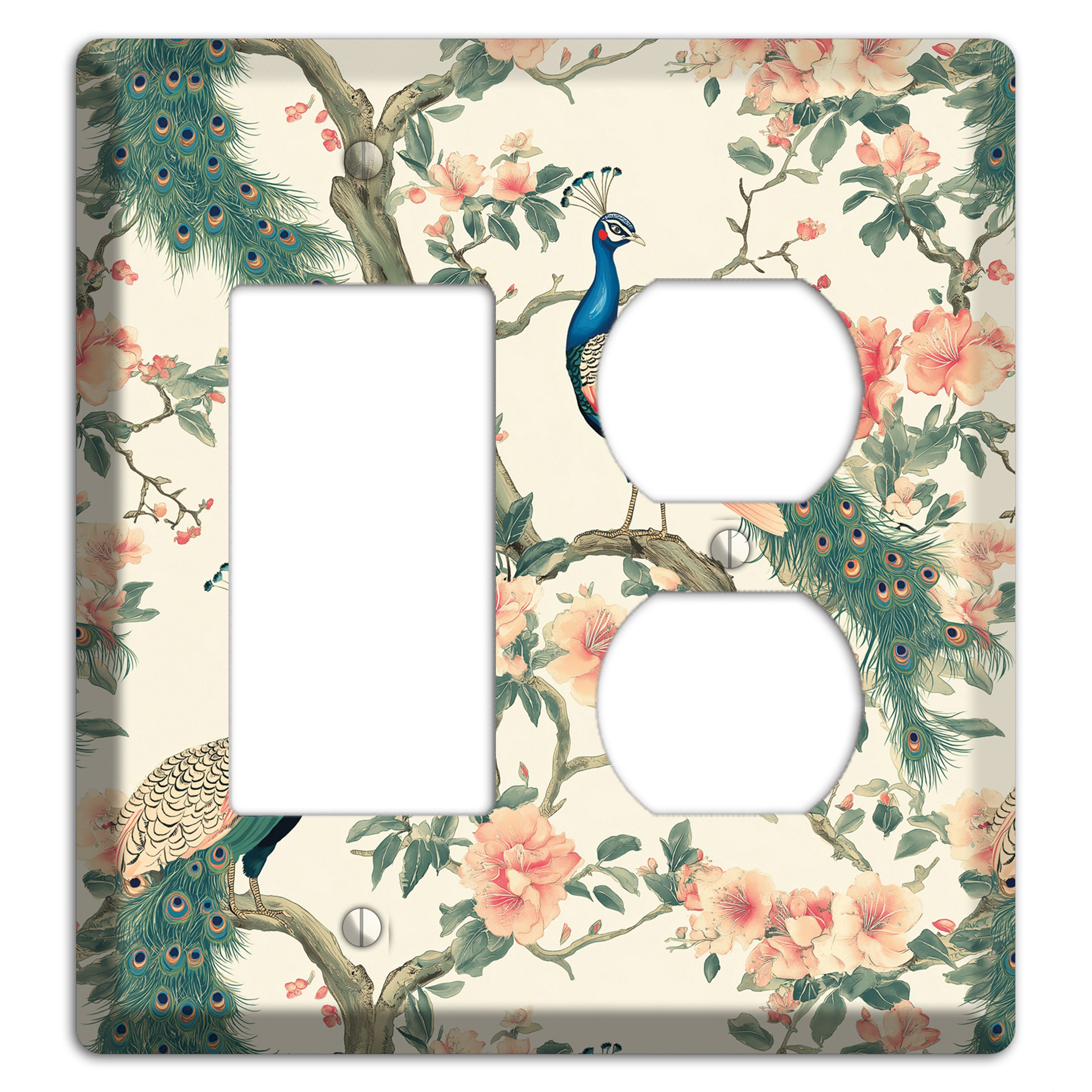 Imperial Plumage Garden Rocker / Duplex Wallplate
