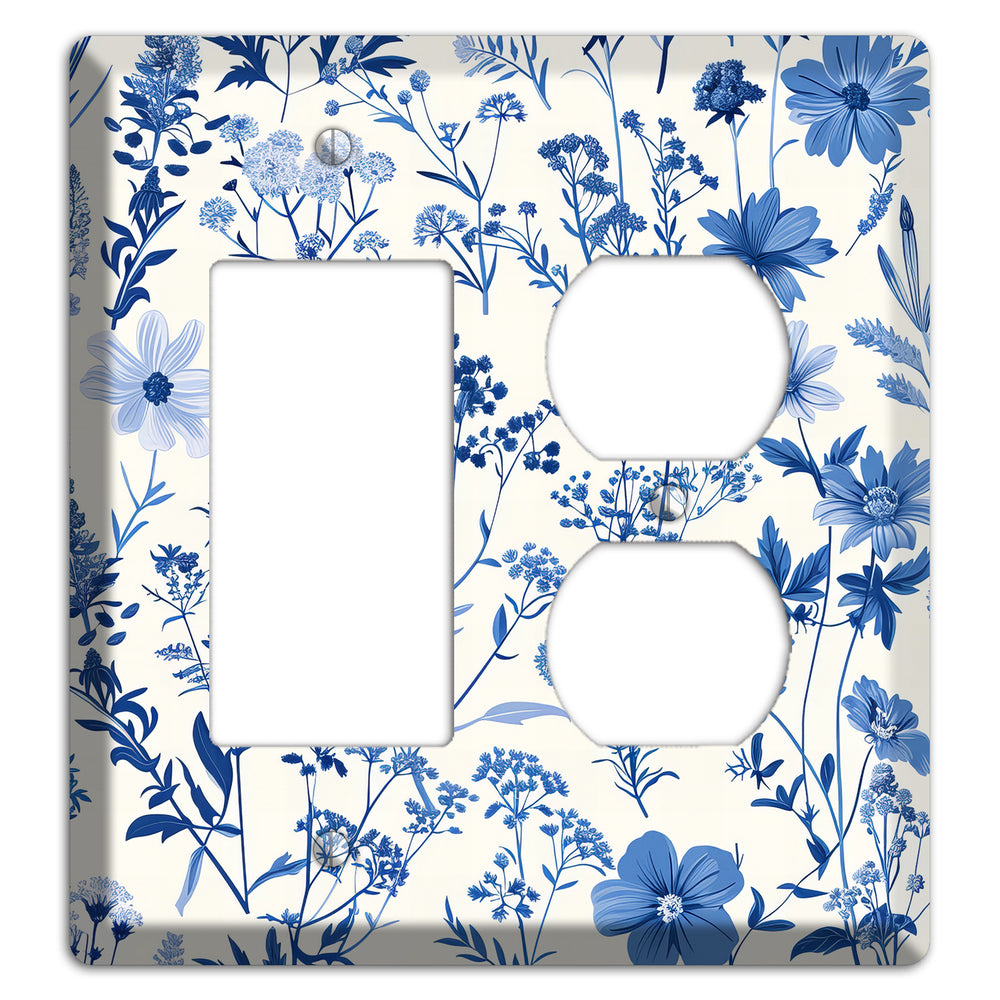 Meadow in Monochrome Rocker / Duplex Wallplate