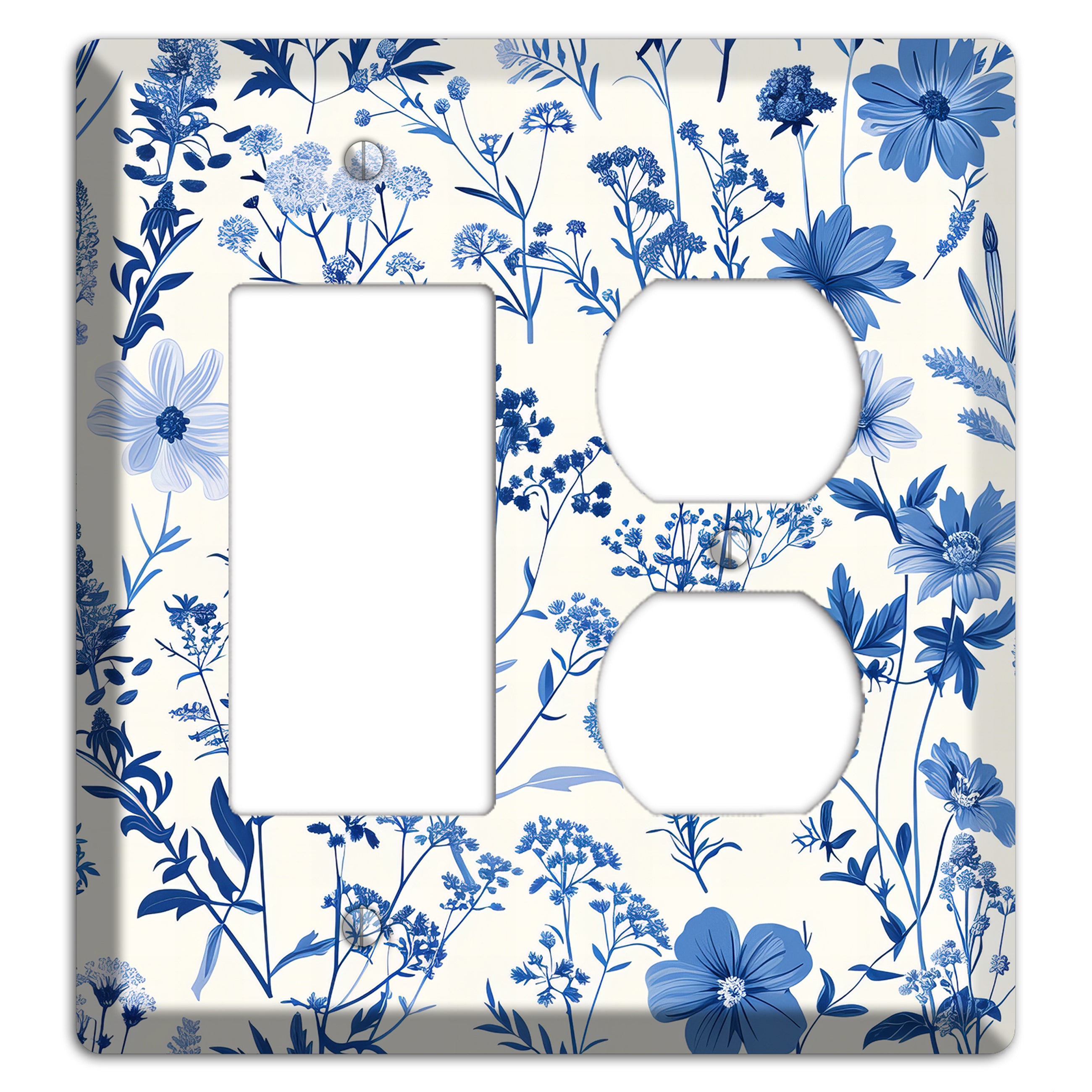 Meadow in Monochrome Rocker / Duplex Wallplate