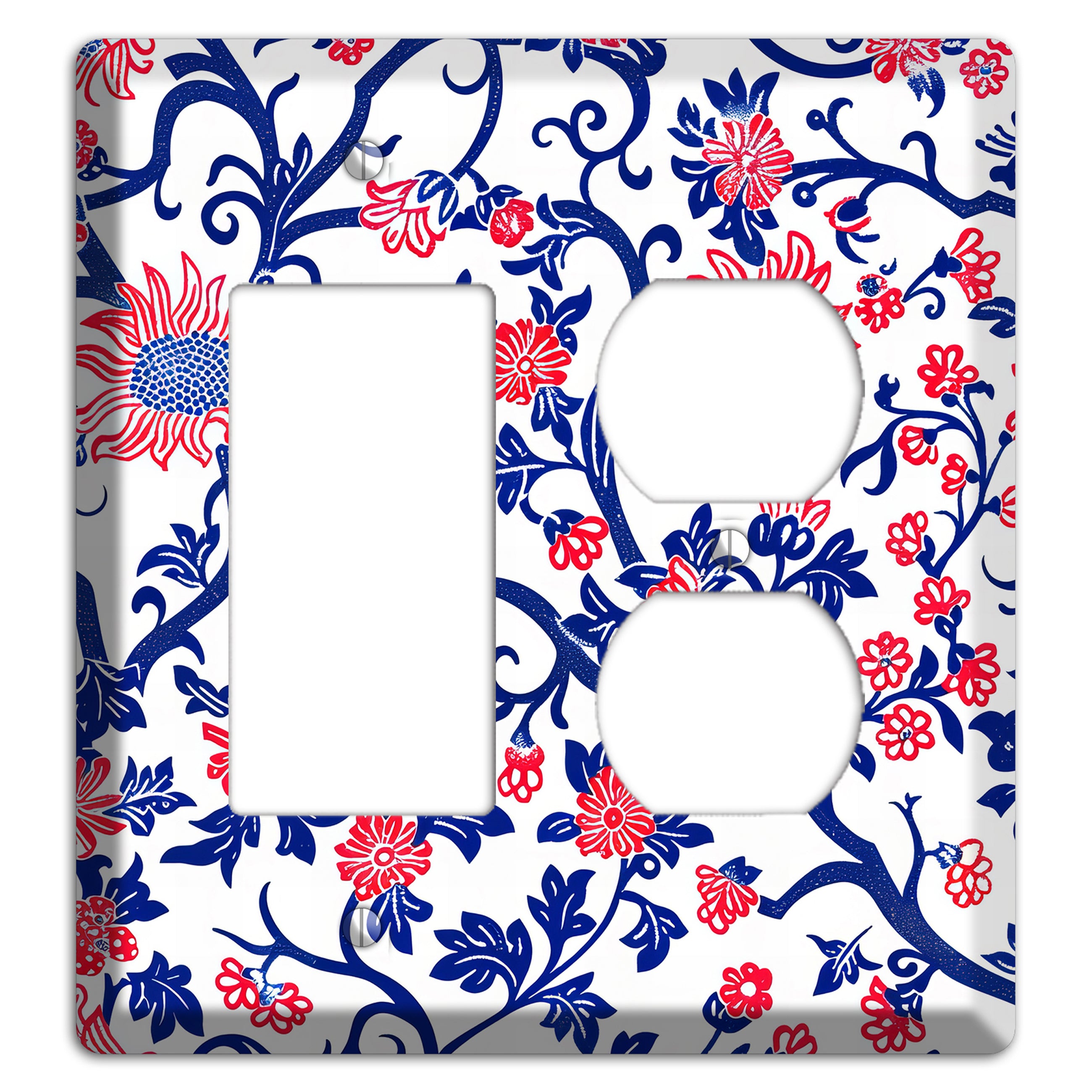 Crimson Vine Riot Rocker / Duplex Wallplate