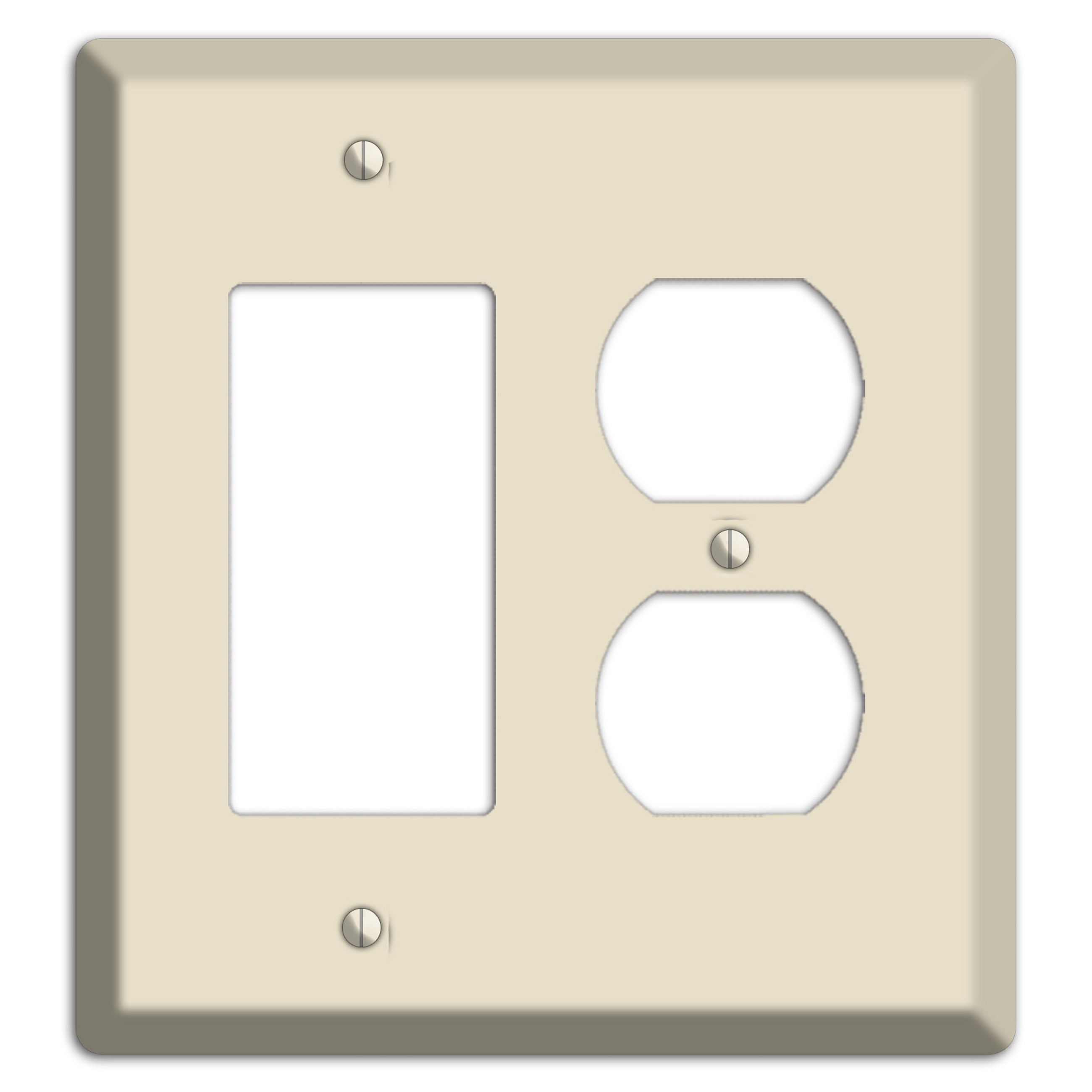 Baxter Ivory Cream Rocker / Duplex Wallplate