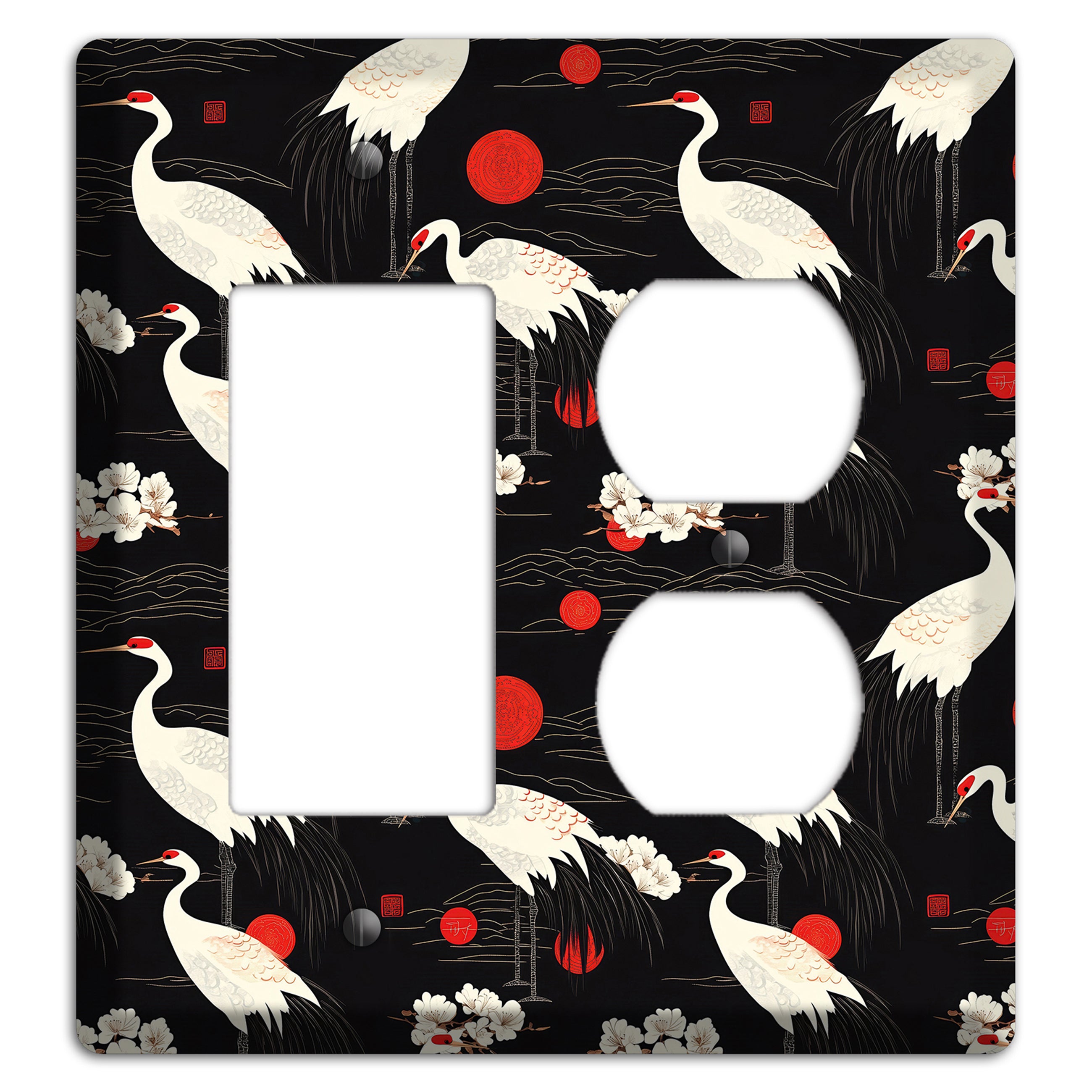 Obsidian Sun Vigil Rocker / Duplex Wallplate
