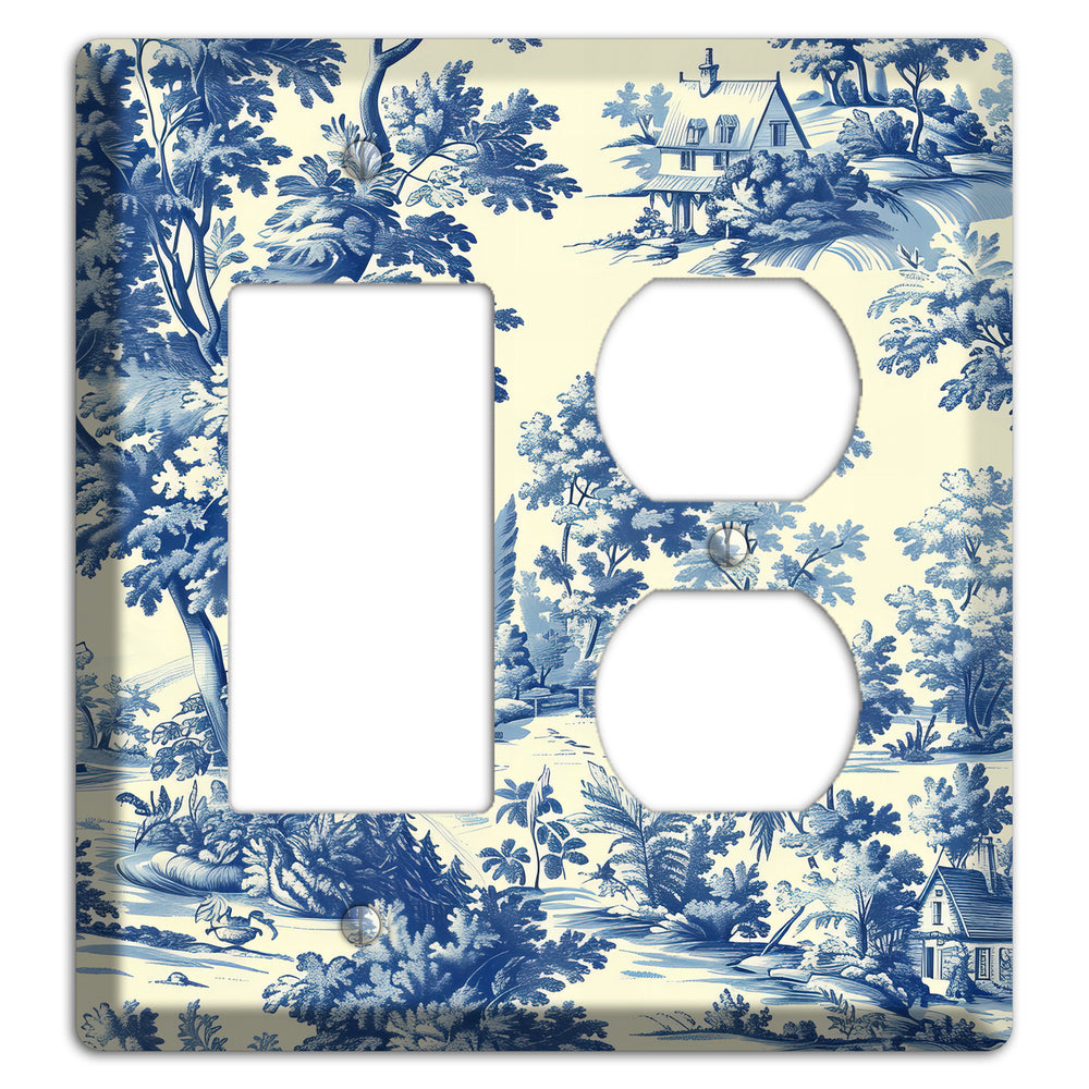 Country Estate Toile Rocker / Duplex Wallplate