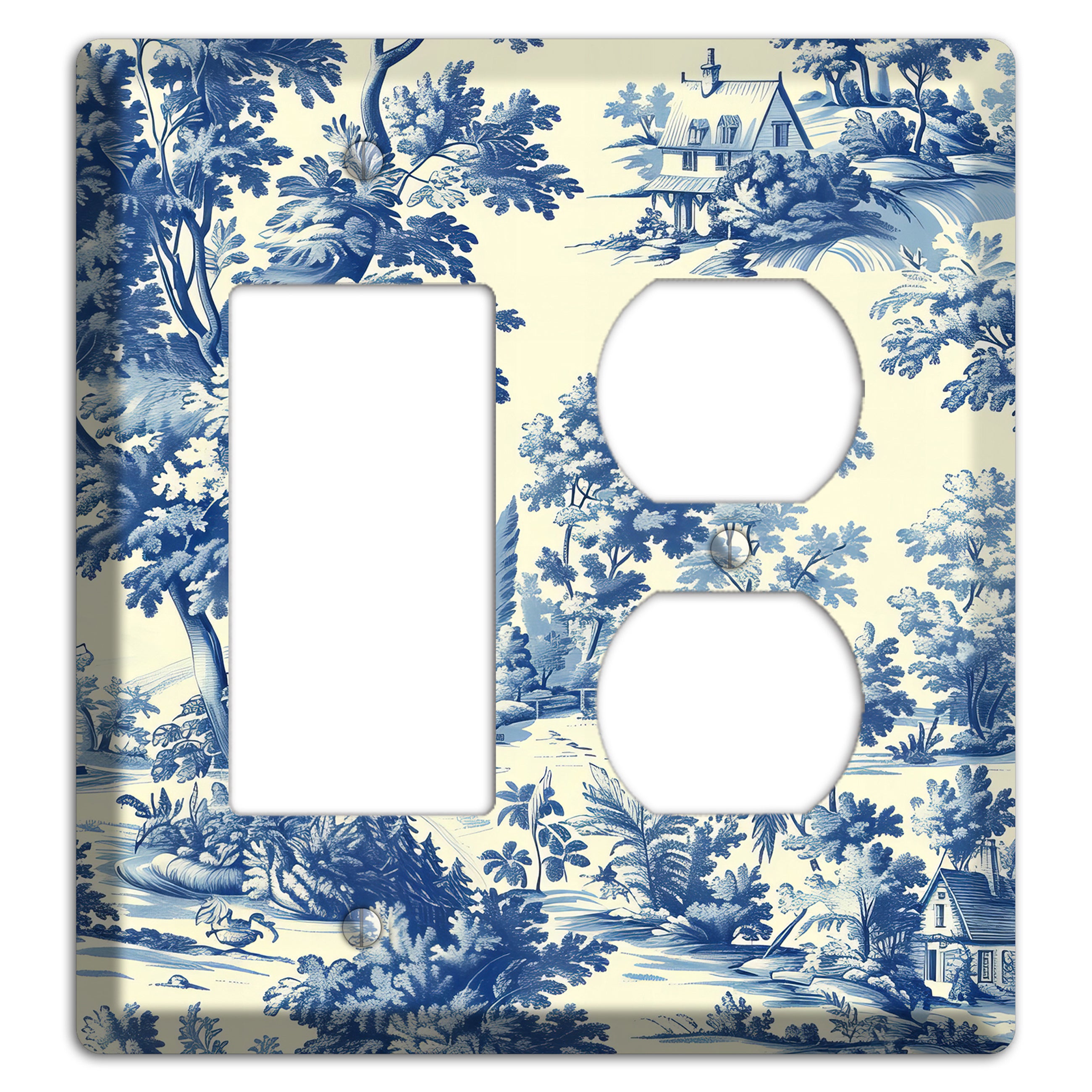 Country Estate Toile Rocker / Duplex Wallplate