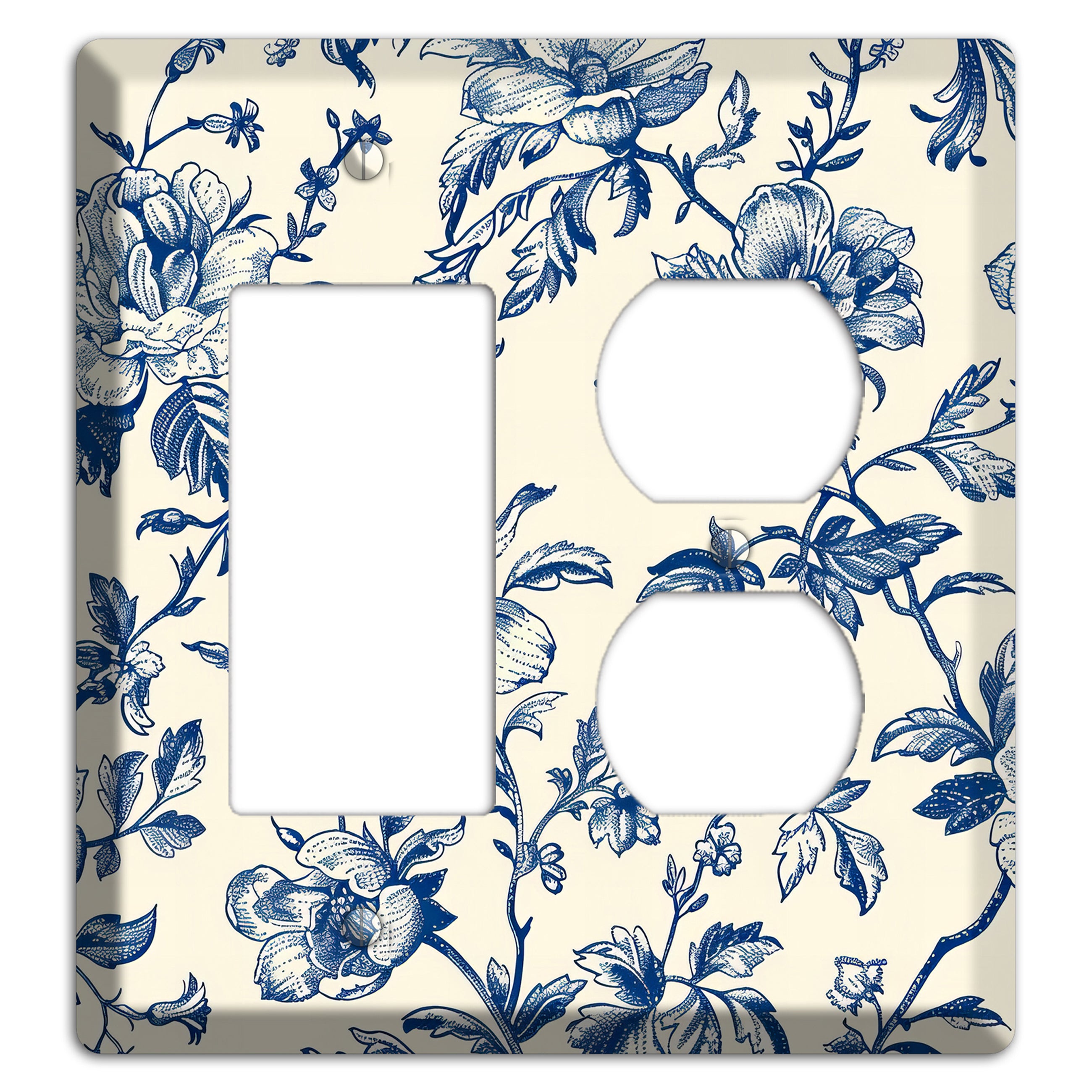 Garden Indigo Reverie Rocker / Duplex Wallplate
