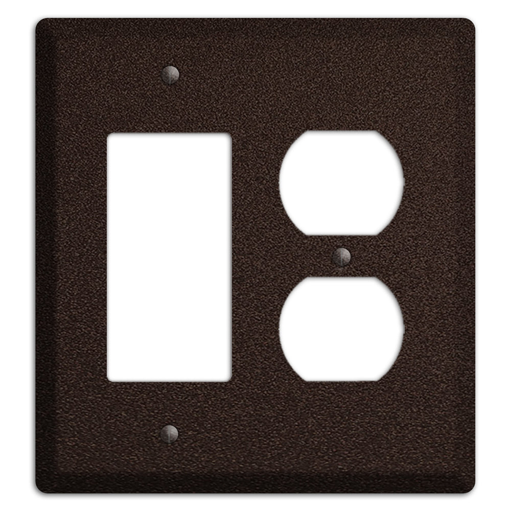 Baxter Subtle Antique Bronze Rocker / Duplex Wallplate