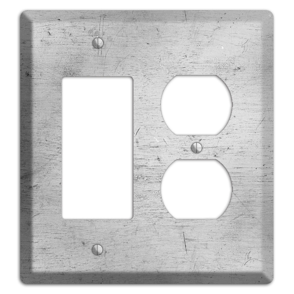 Silver Deck Rocker / Duplex Wallplate
