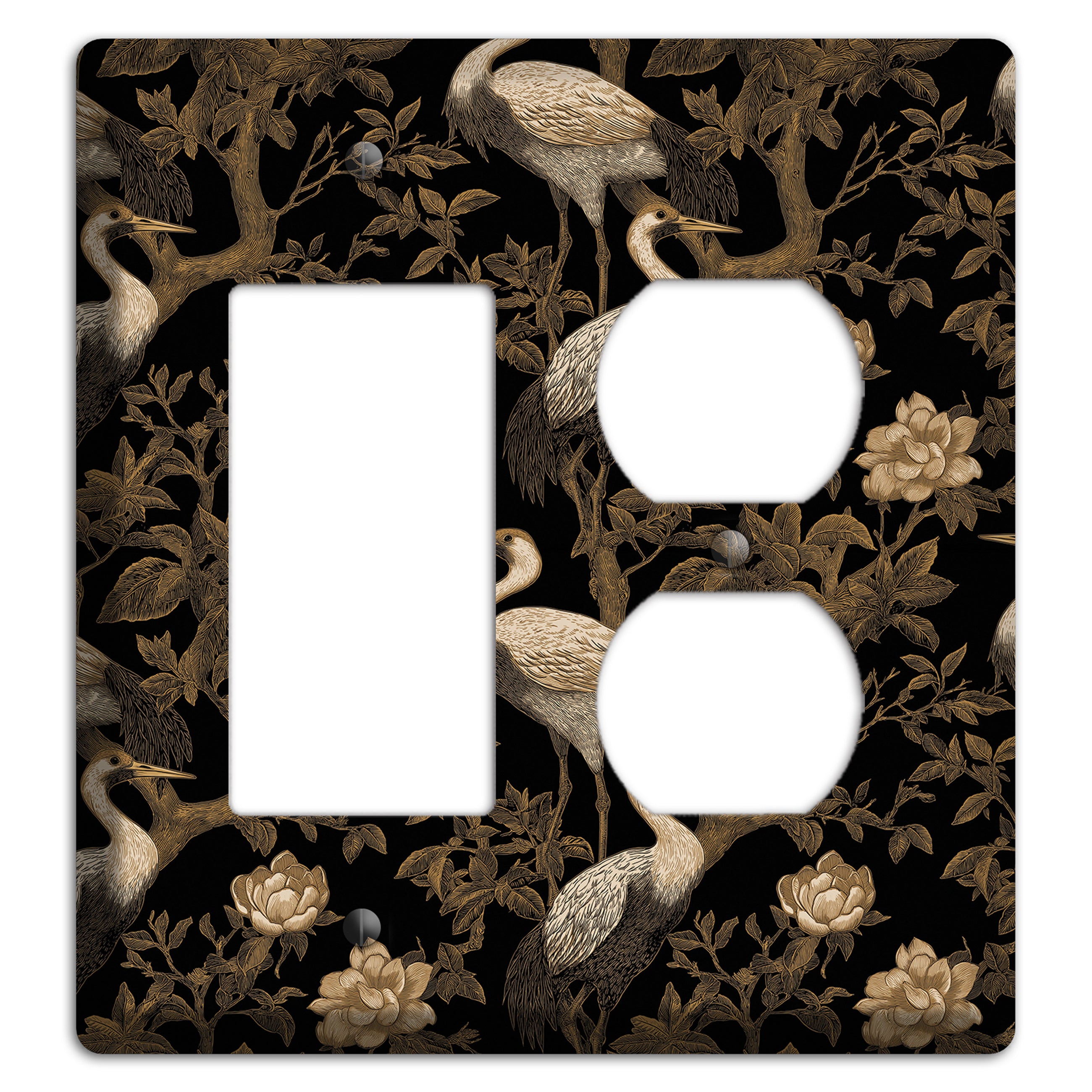 Obsidian Heron Dusk Rocker / Duplex Wallplate