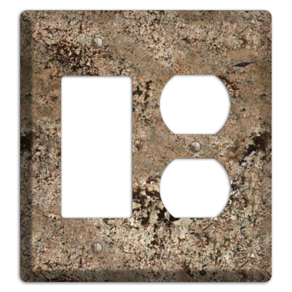 Crema Bordeaux Granite Rocker / Duplex Wallplate
