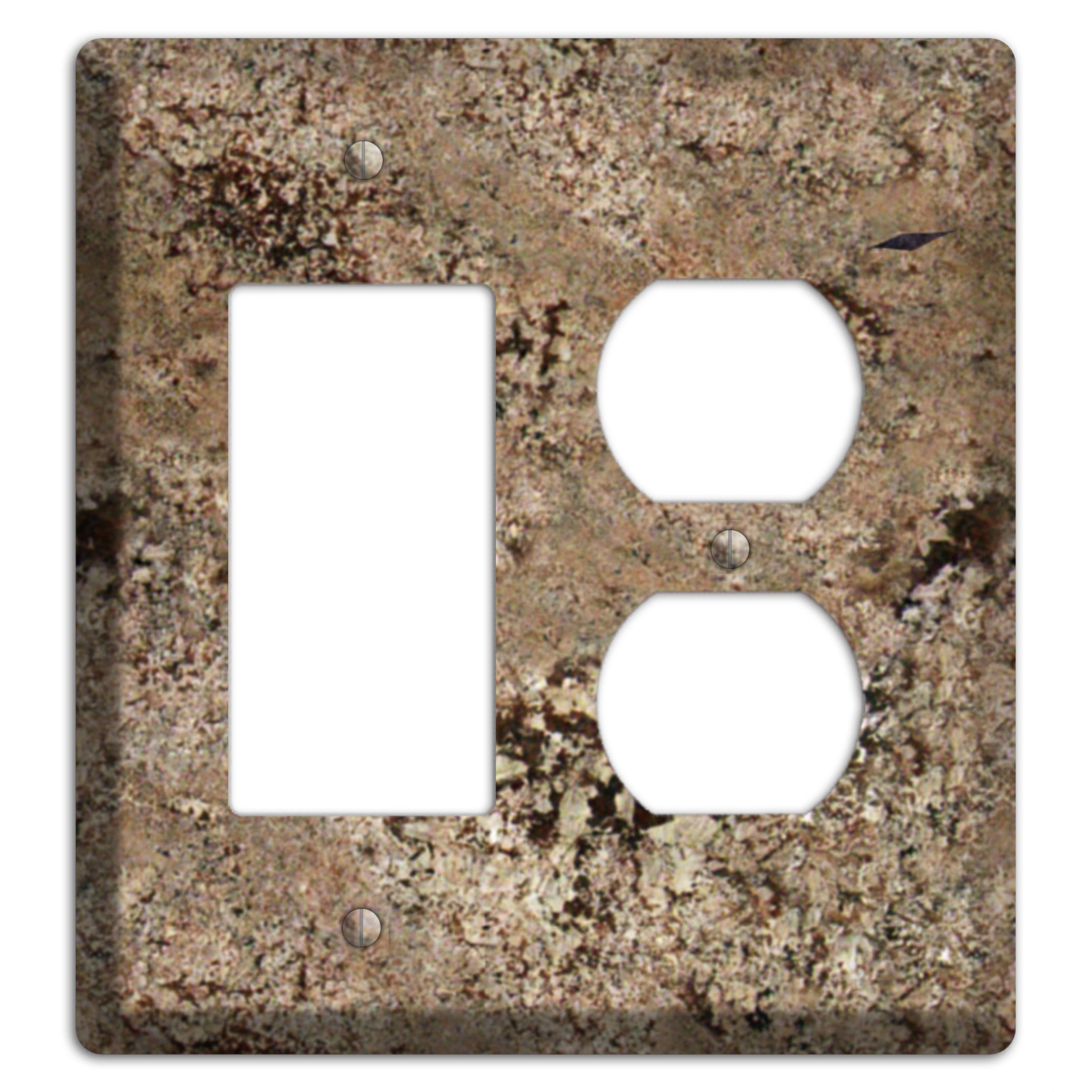 Crema Bordeaux Granite Rocker / Duplex Wallplate