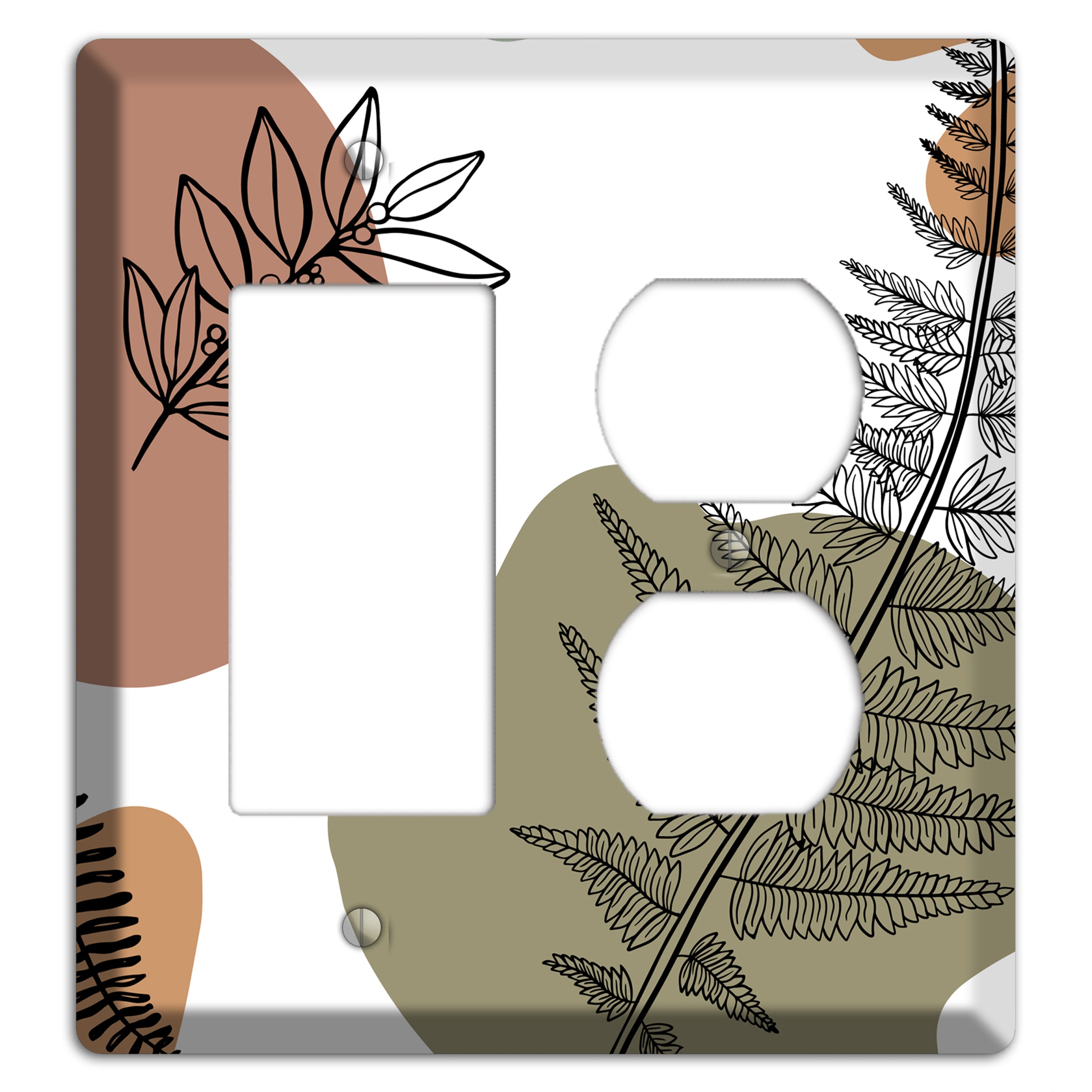 Fern & Shadow Rocker / Duplex Wallplate