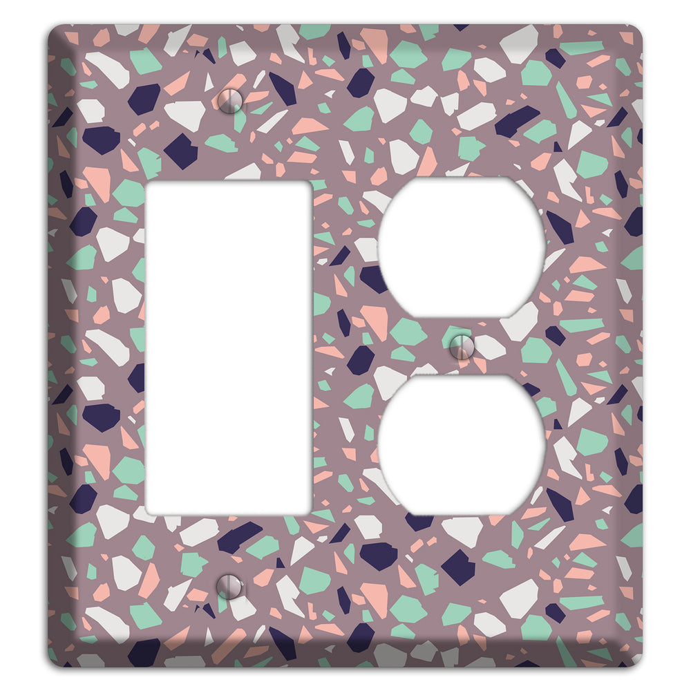 Lavender Shard Rocker / Duplex Wallplate