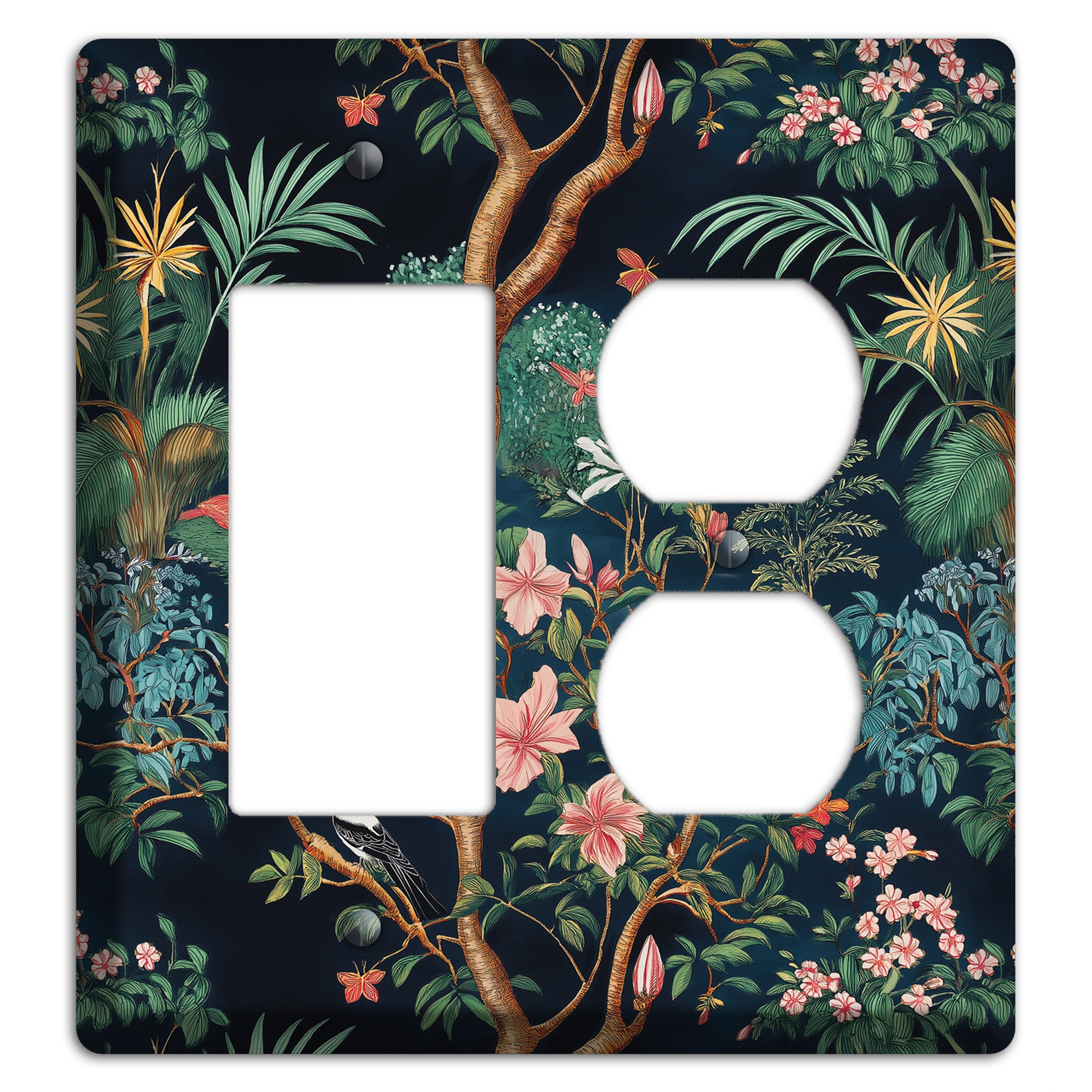 Jungle Nocturne Rocker / Duplex Wallplate