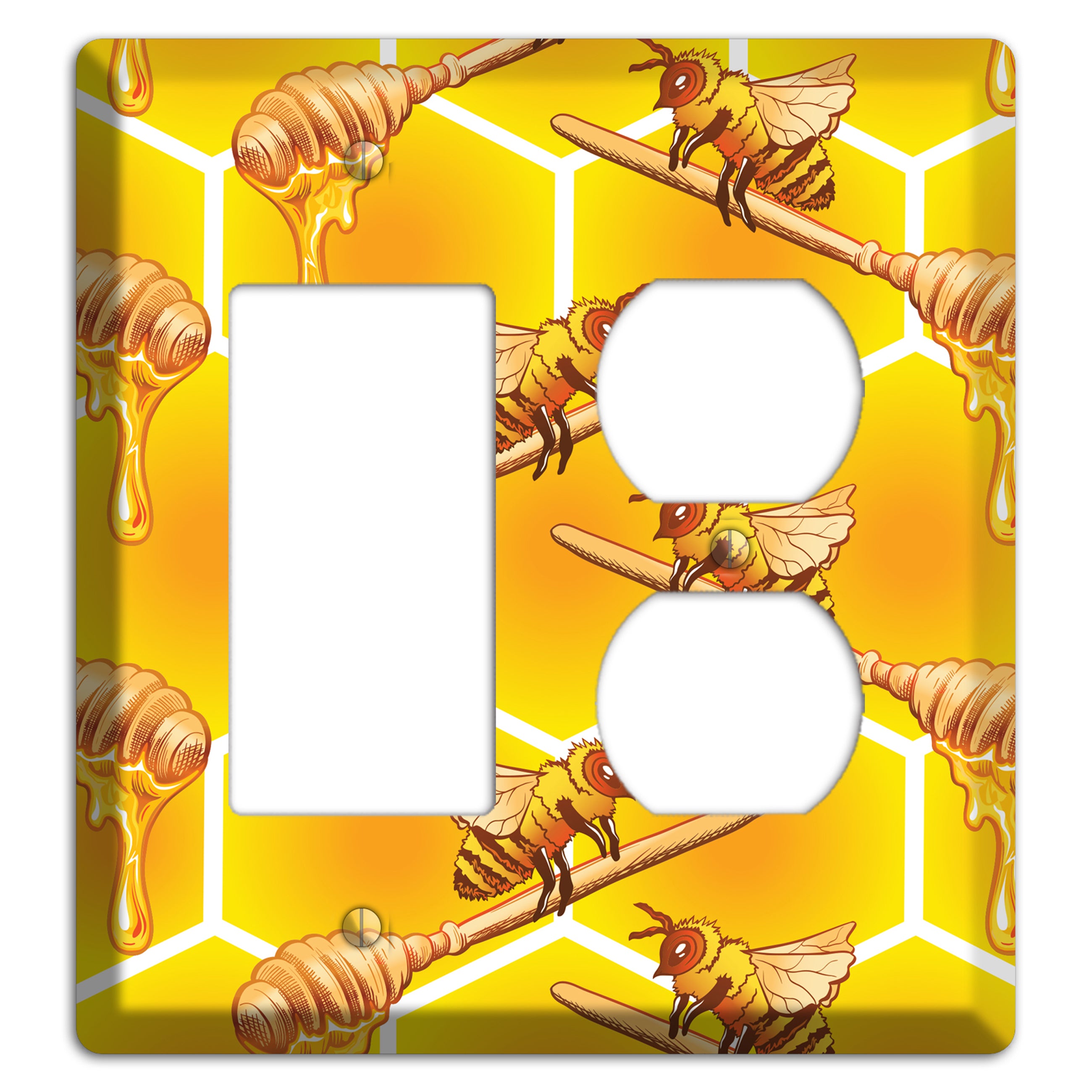 Golden Hive Ritual Rocker / Duplex Wallplate