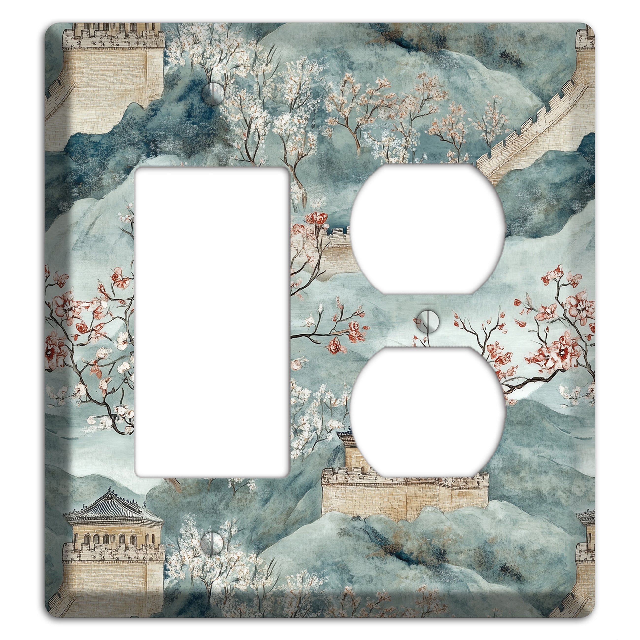 Rampart & Blossom Rocker / Duplex Wallplate