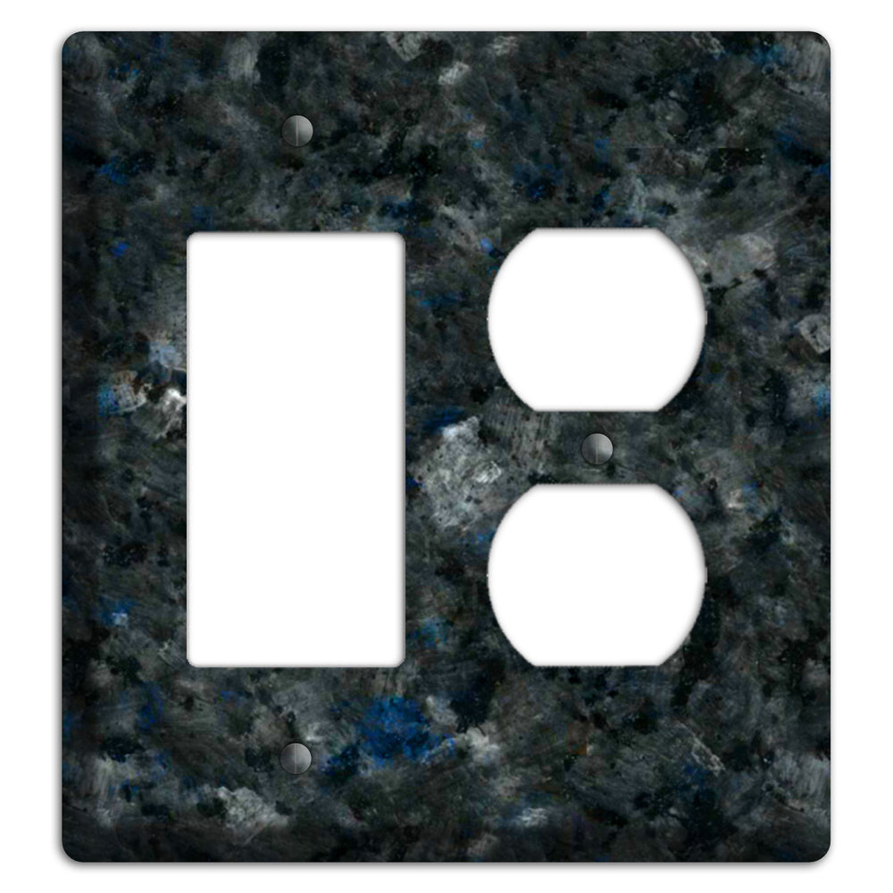 Blue Pearl GT Granite Rocker / Duplex Wallplate