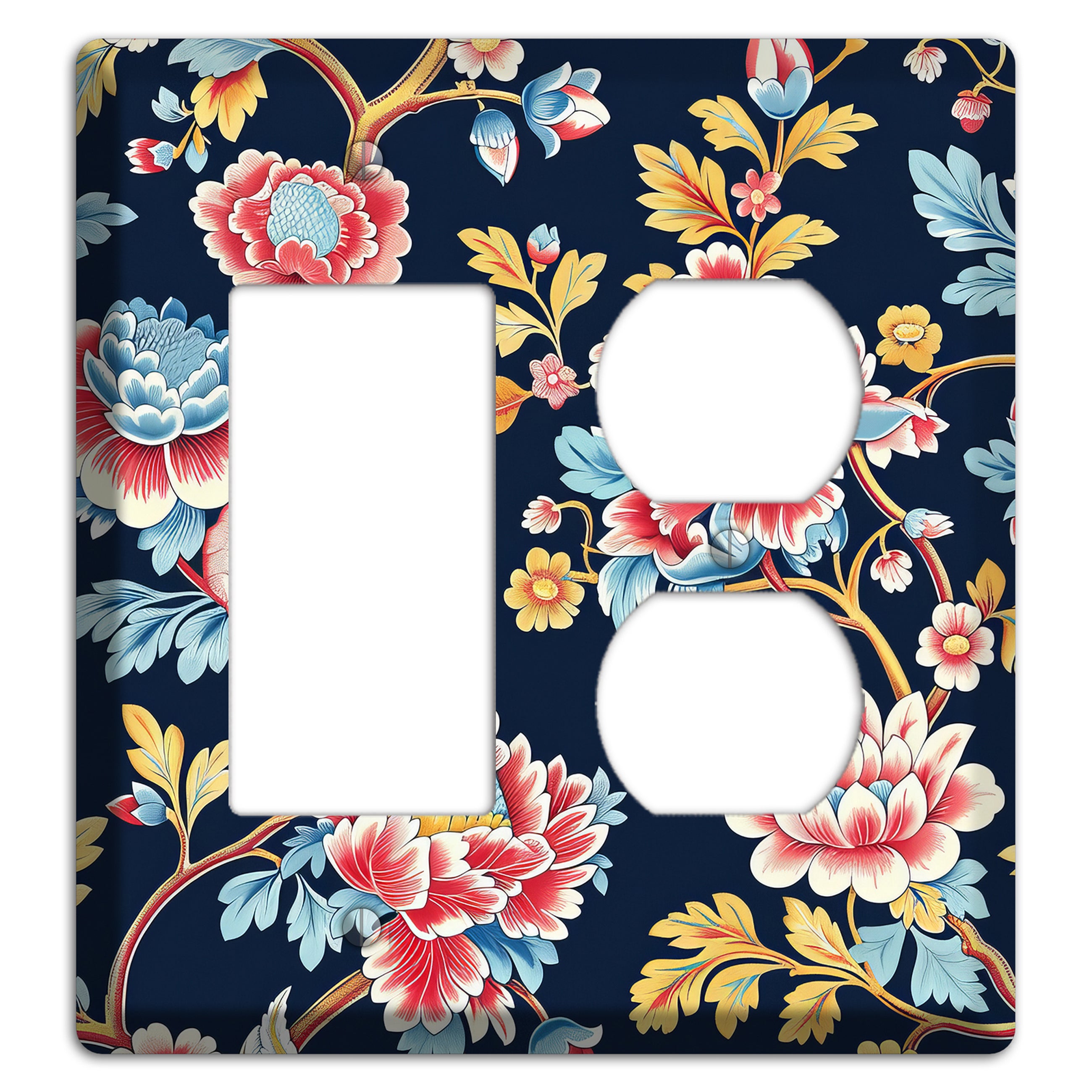 Midnight Garden Bloom Rocker / Duplex Wallplate