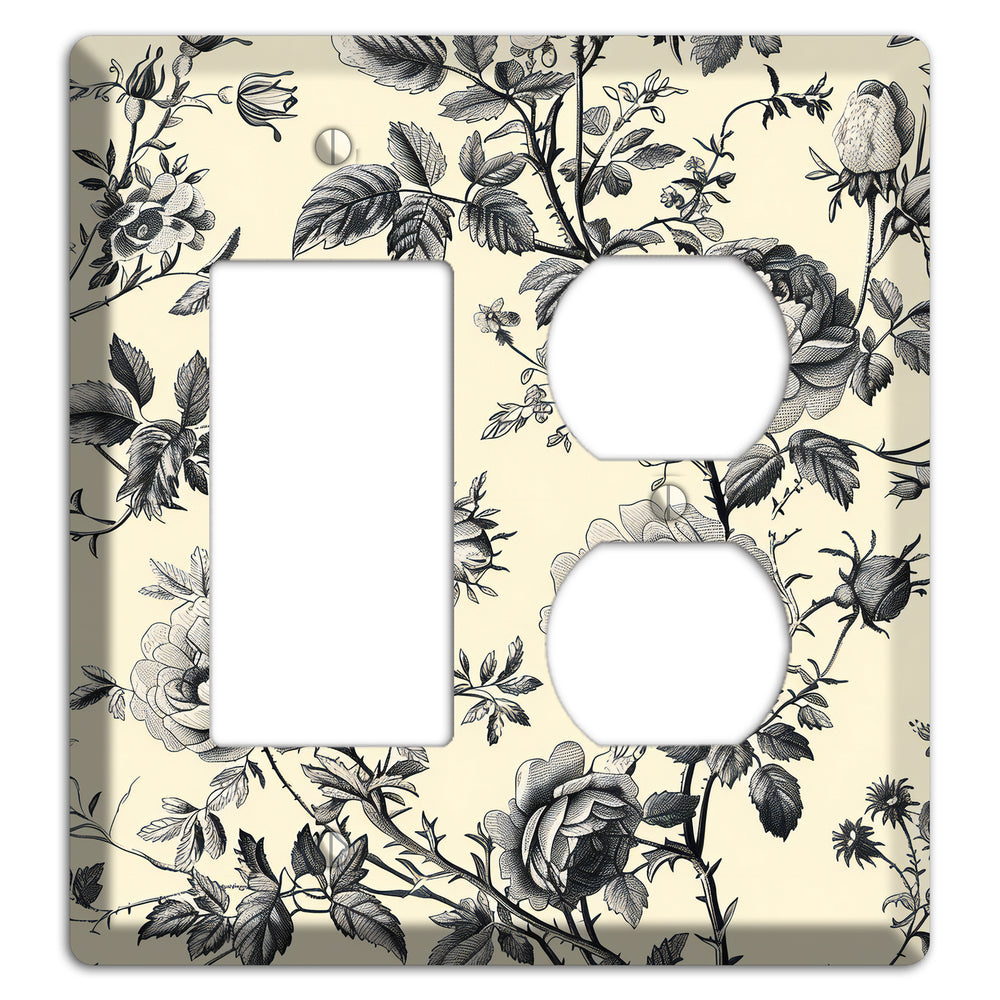 Thorned Reverie Rocker / Duplex Wallplate
