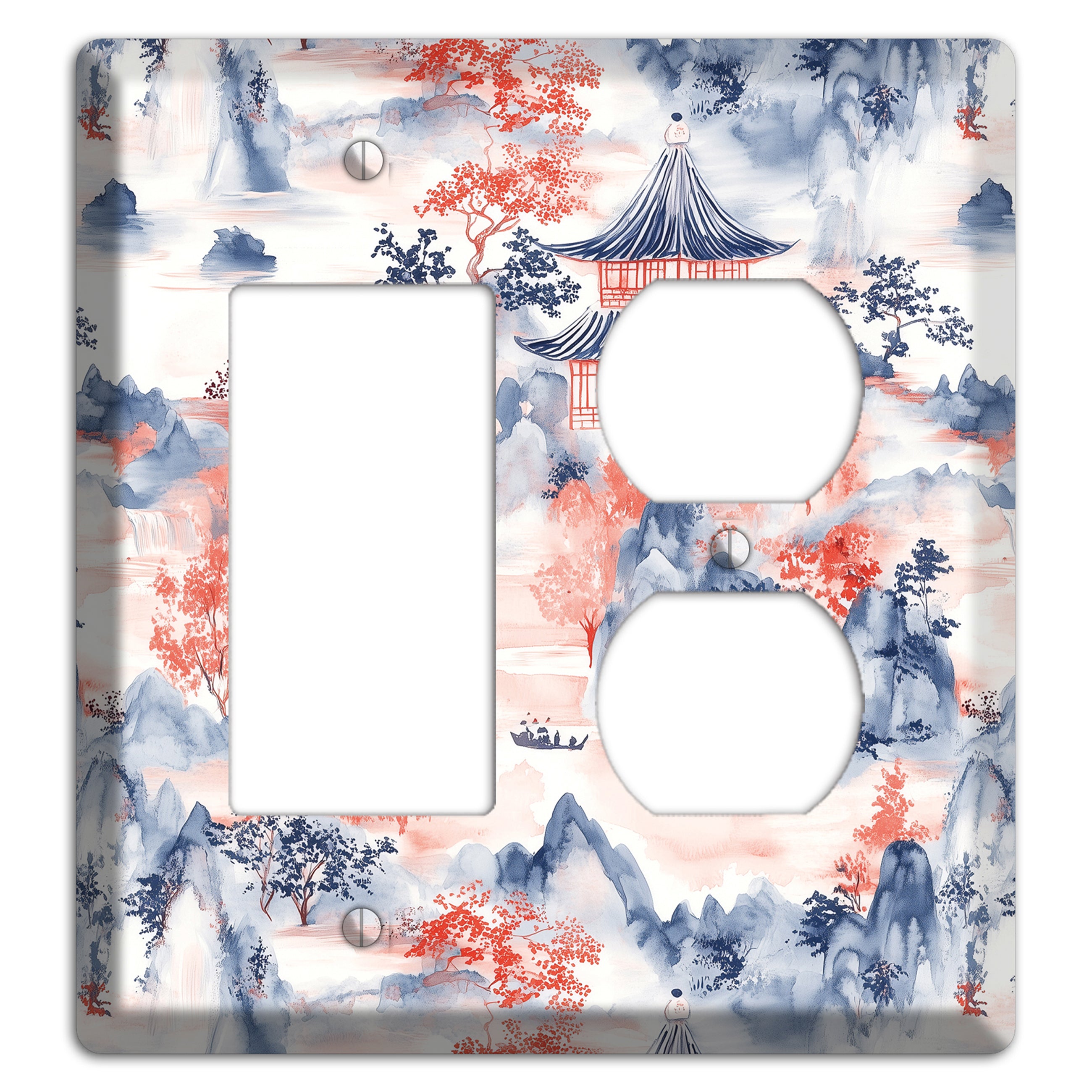 Ink & Ember Peaks Rocker / Duplex Wallplate
