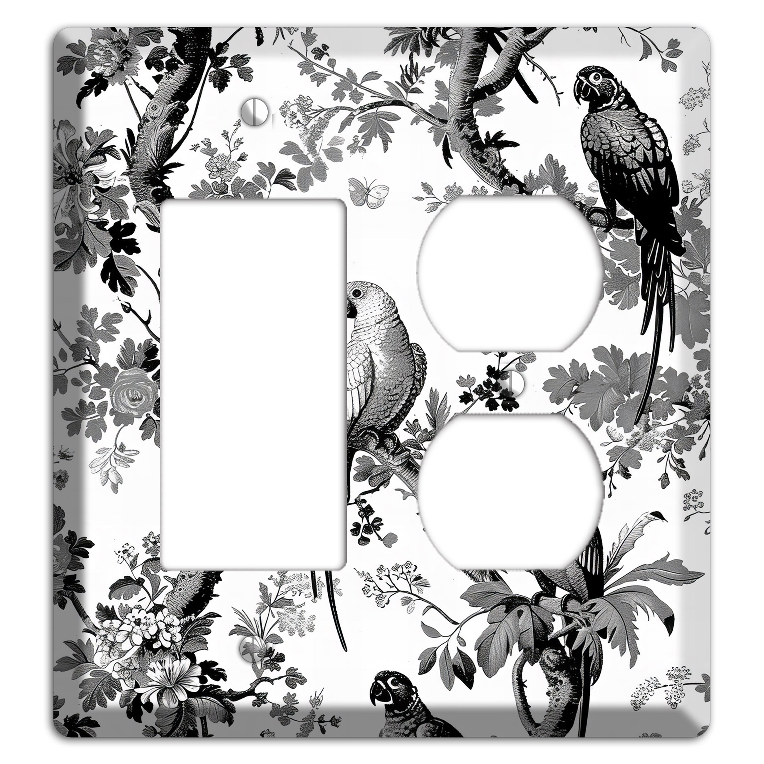 Parlor of Parrots Rocker / Duplex Wallplate