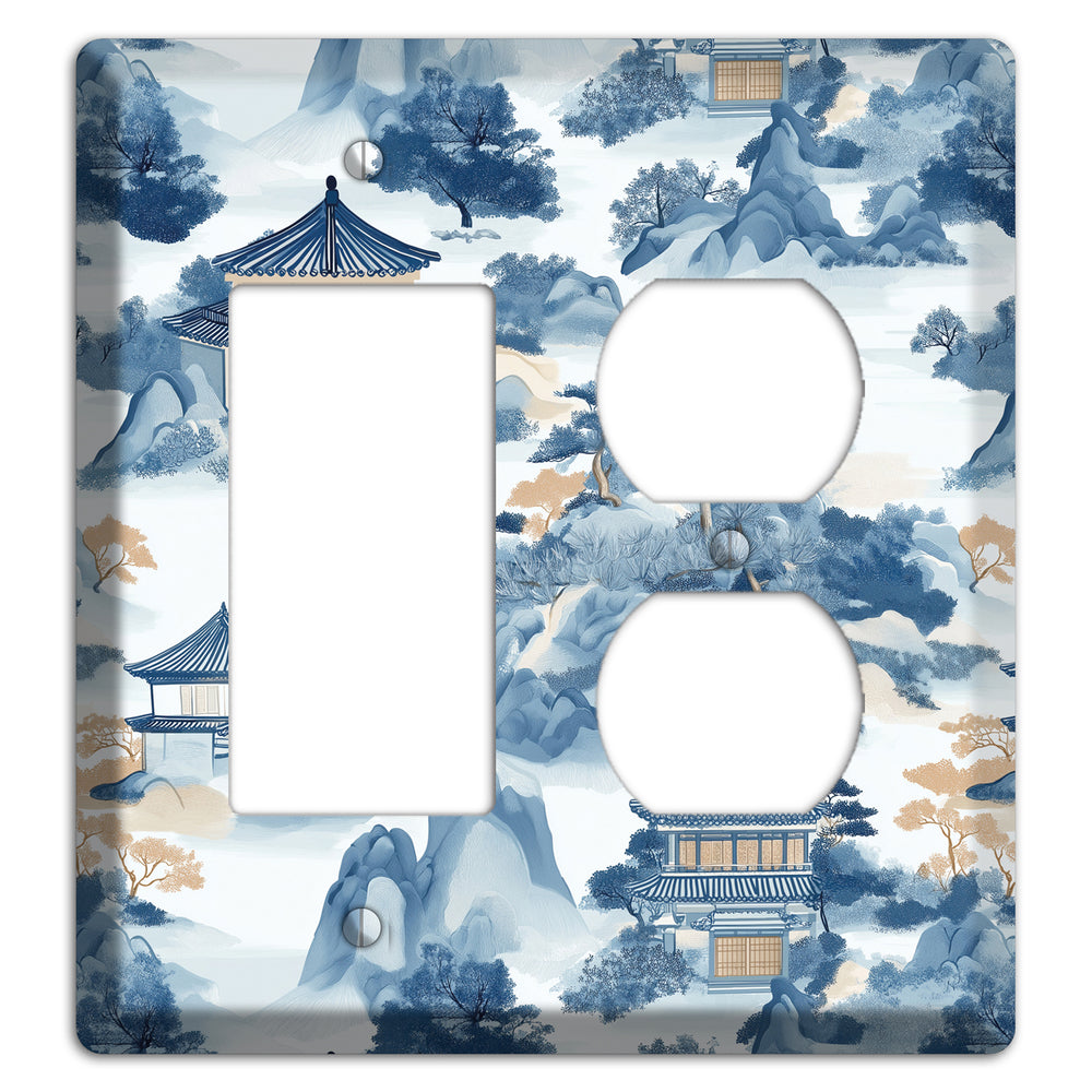 Jade Mountain Retreat Rocker / Duplex Wallplate