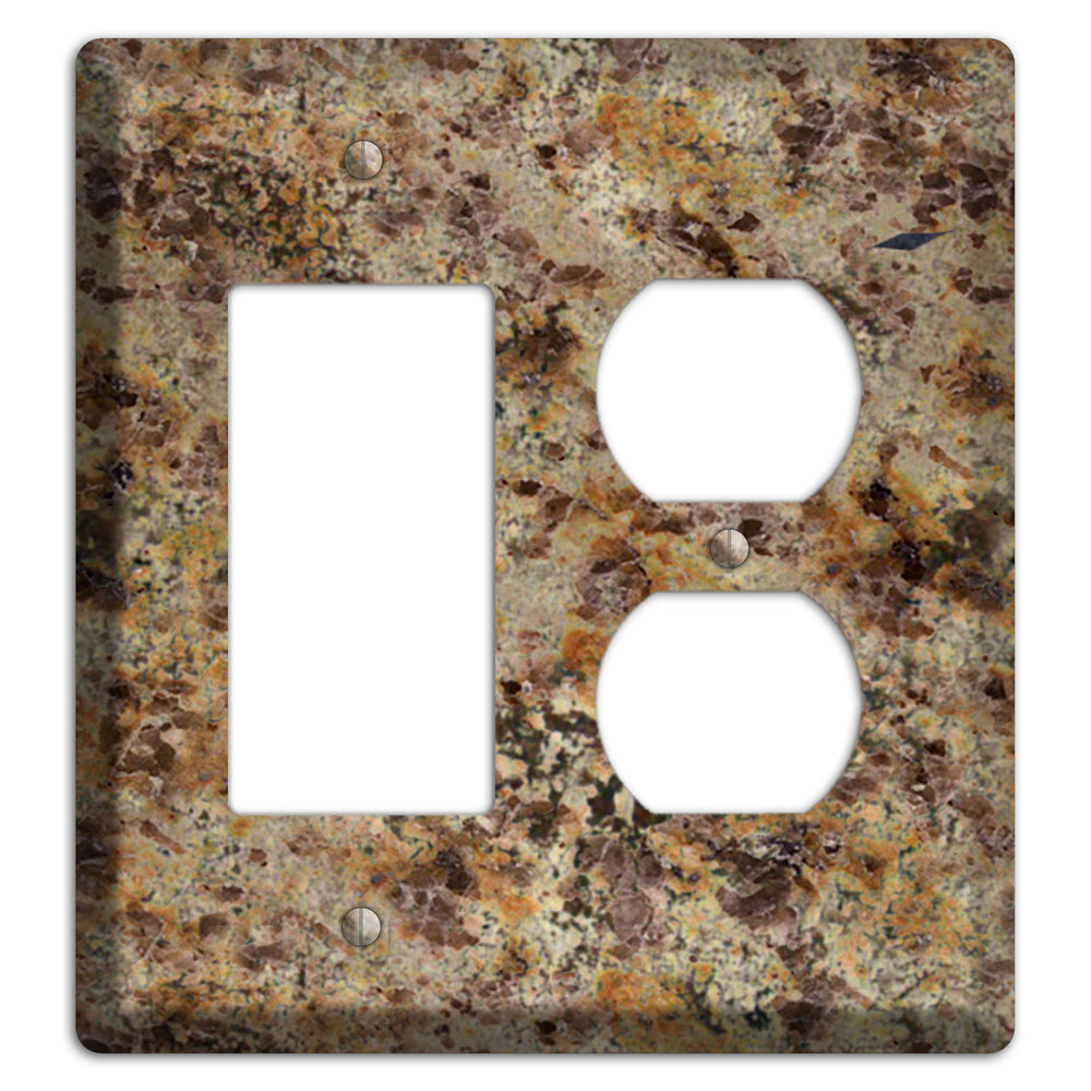 Golden Crystal Granite Rocker / Duplex Wallplate
