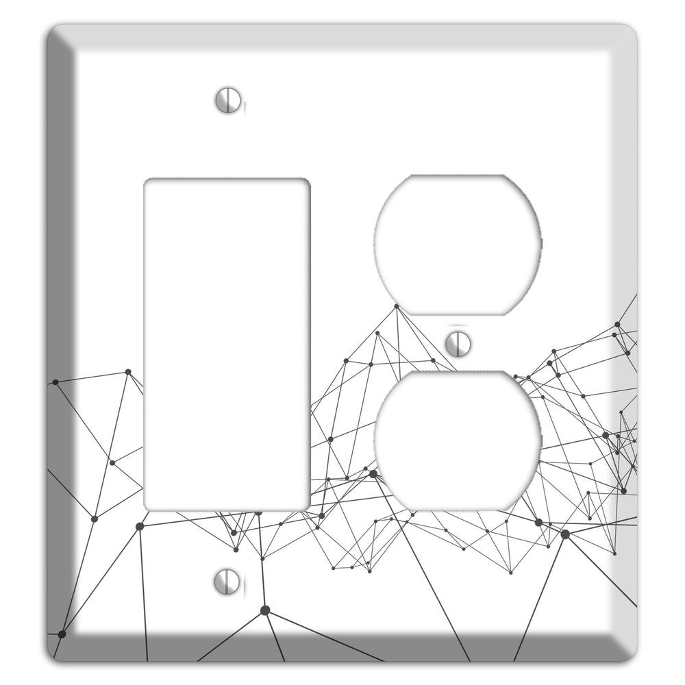 Fractured Cartography Rocker / Duplex Wallplate