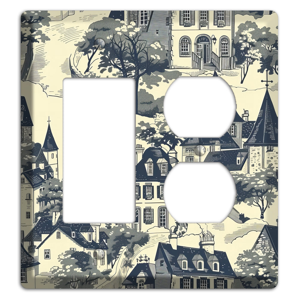 Village on the Hill Rocker / Duplex Wallplate
