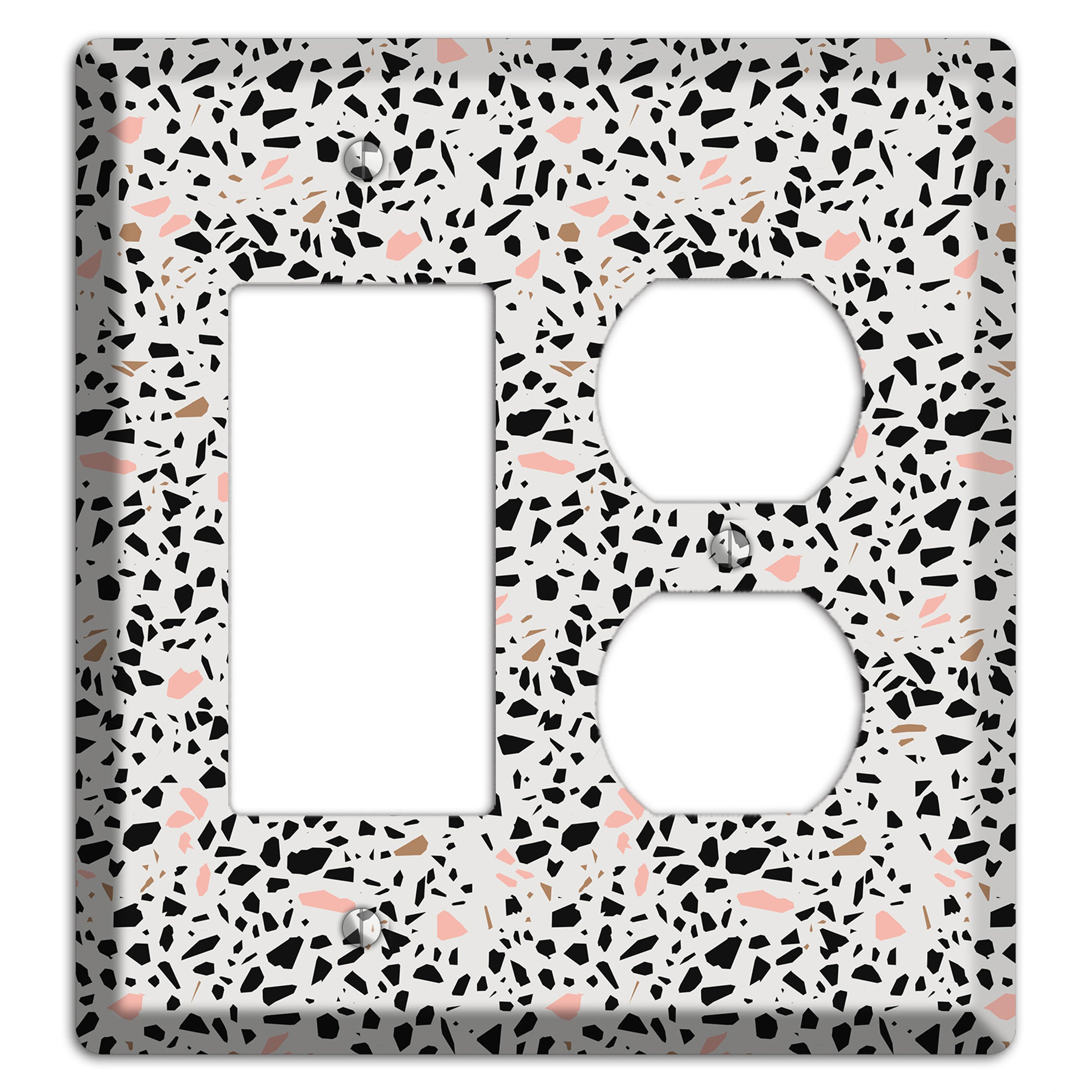 Monochrome Mix Rocker / Duplex Wallplate