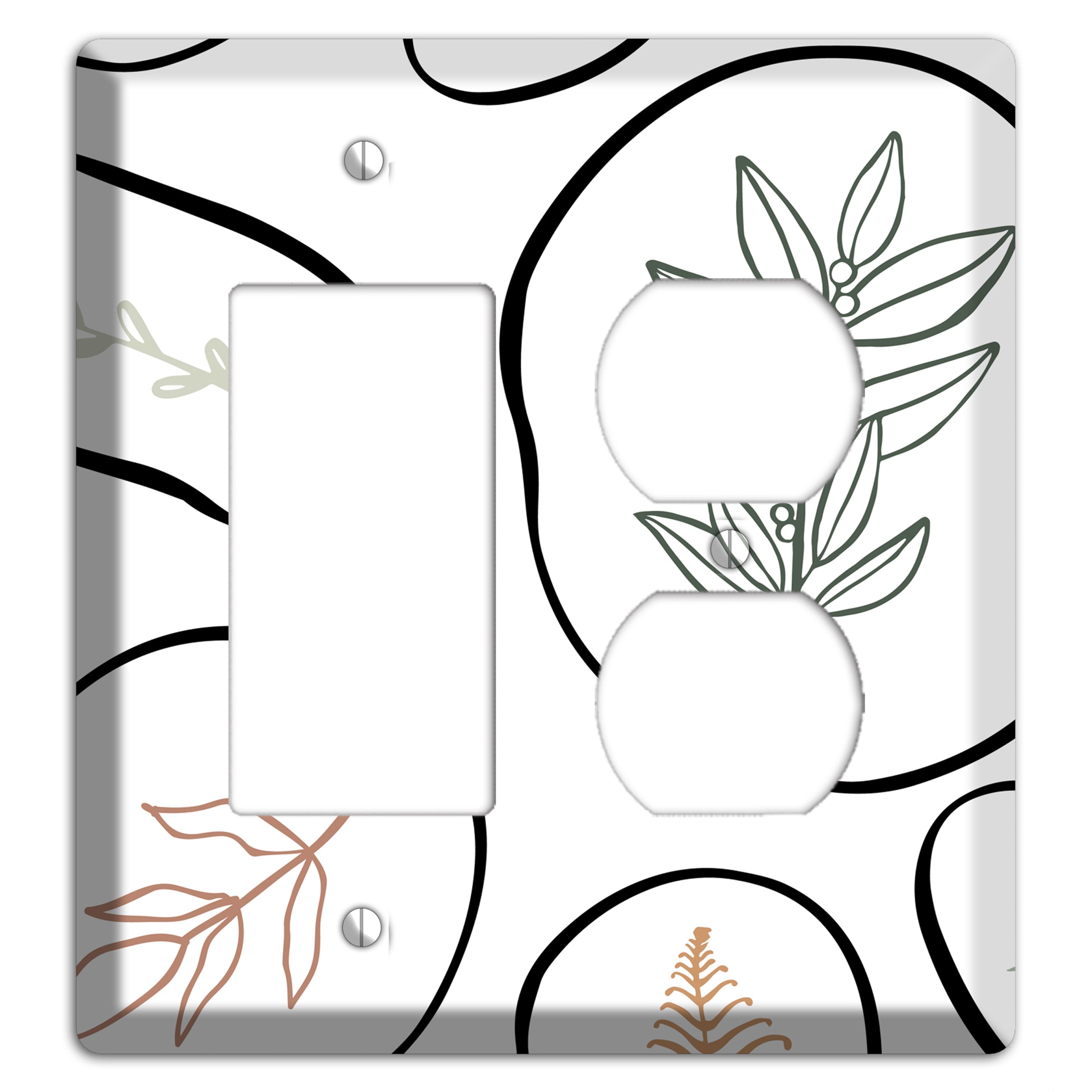 Pressed & Preserved Rocker / Duplex Wallplate
