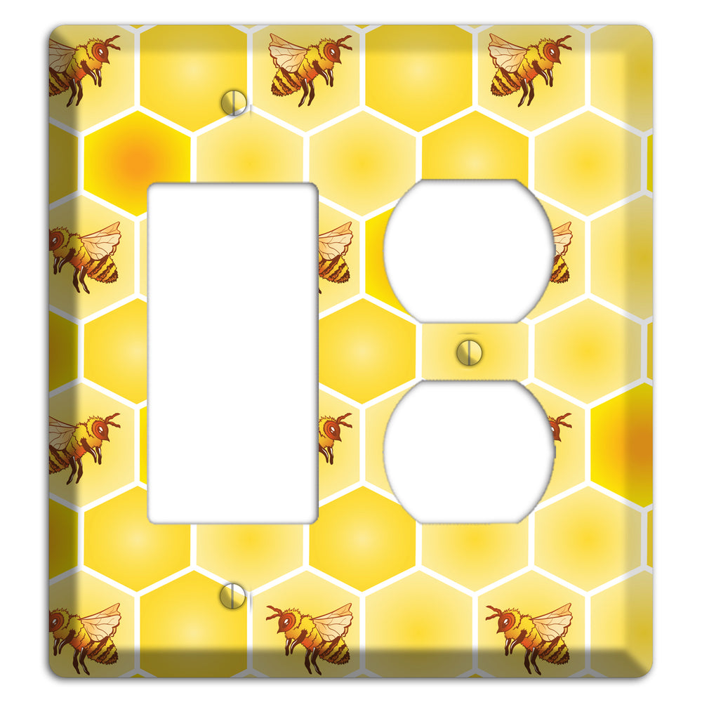 Honeycomb Colony Rocker / Duplex Wallplate