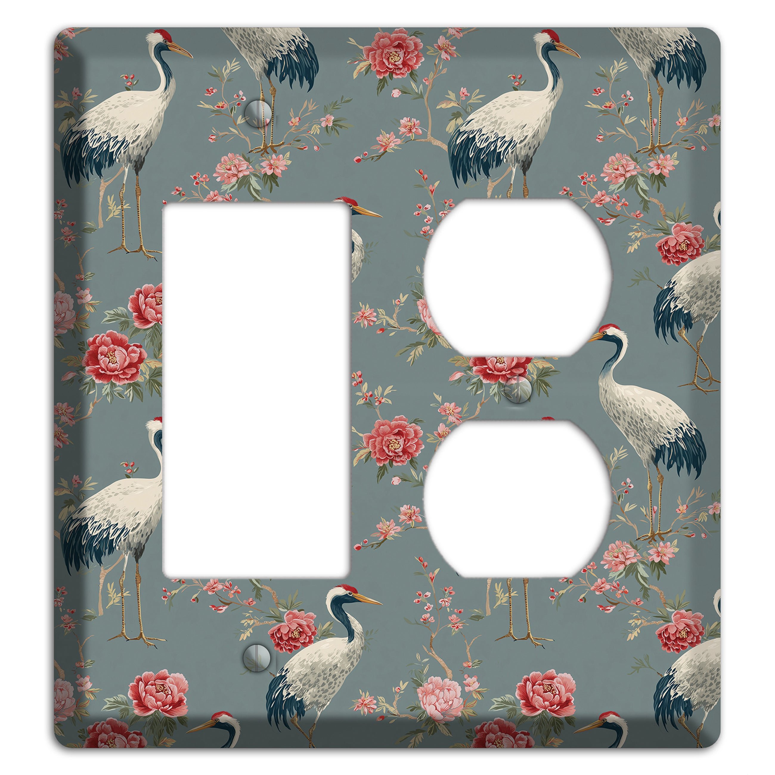 Slate Peony Vigil Rocker / Duplex Wallplate