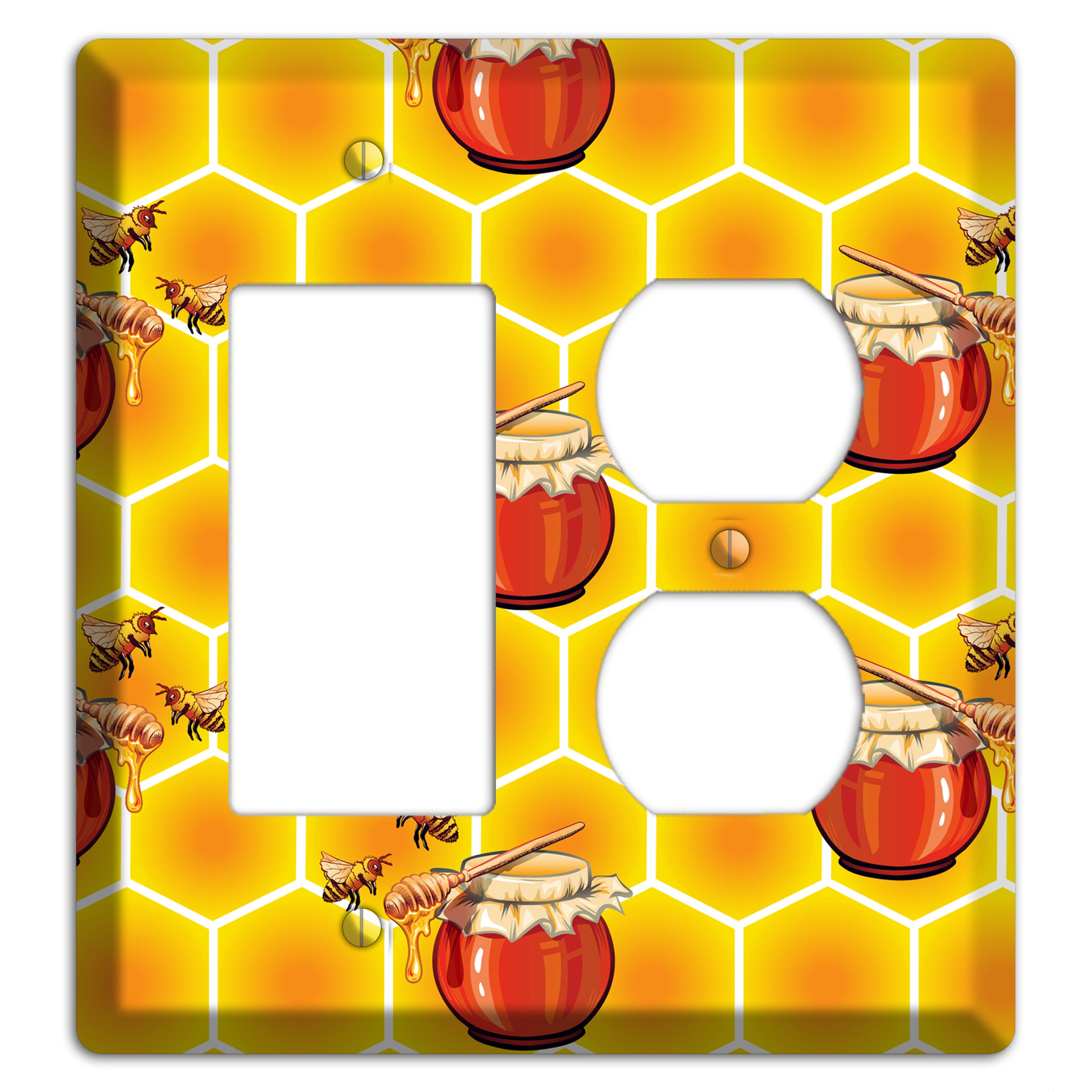 Harvest Season Repeating Rocker / Duplex Wallplate